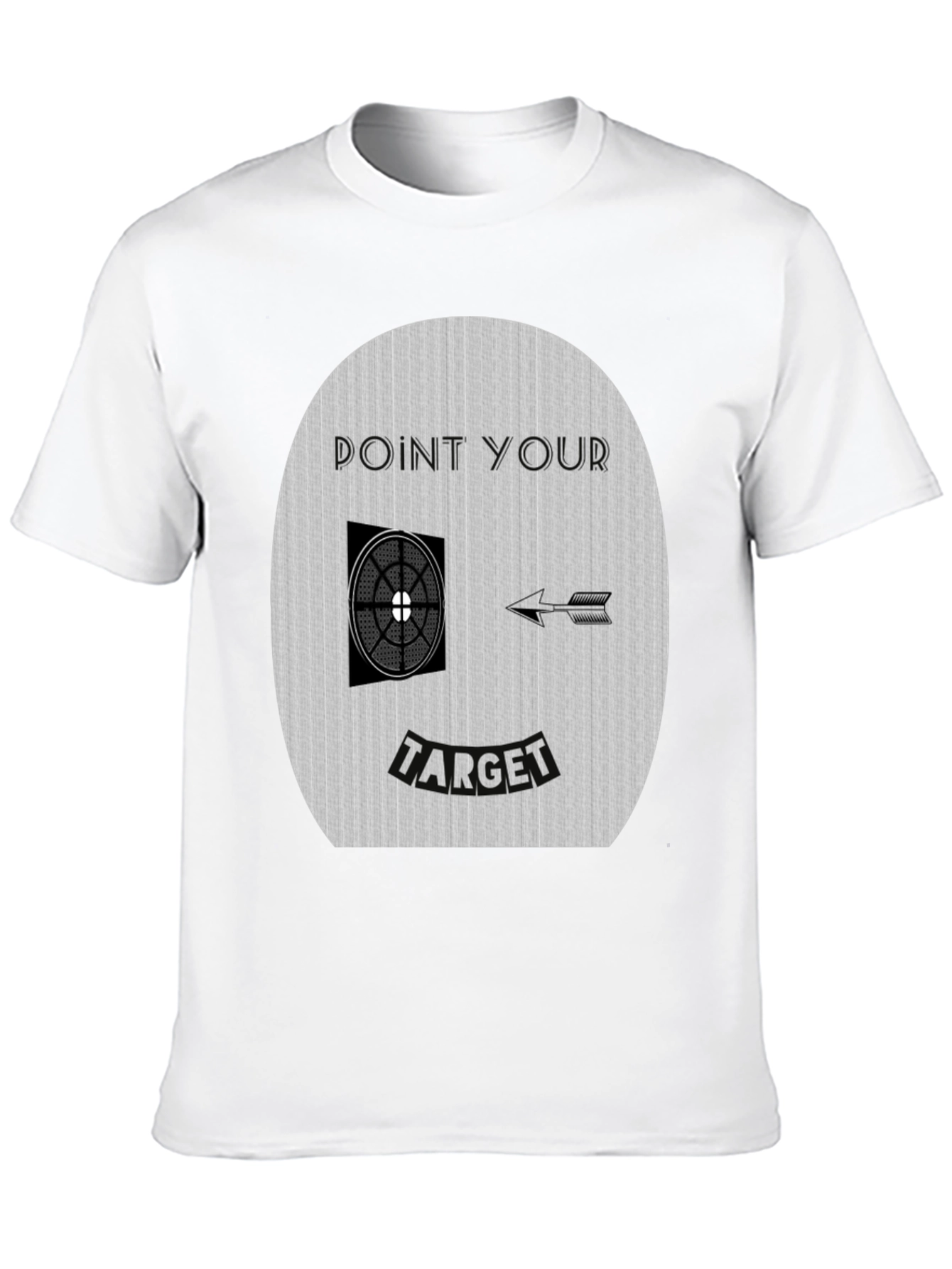Point Your Target Graphic Tee - Novelty Design