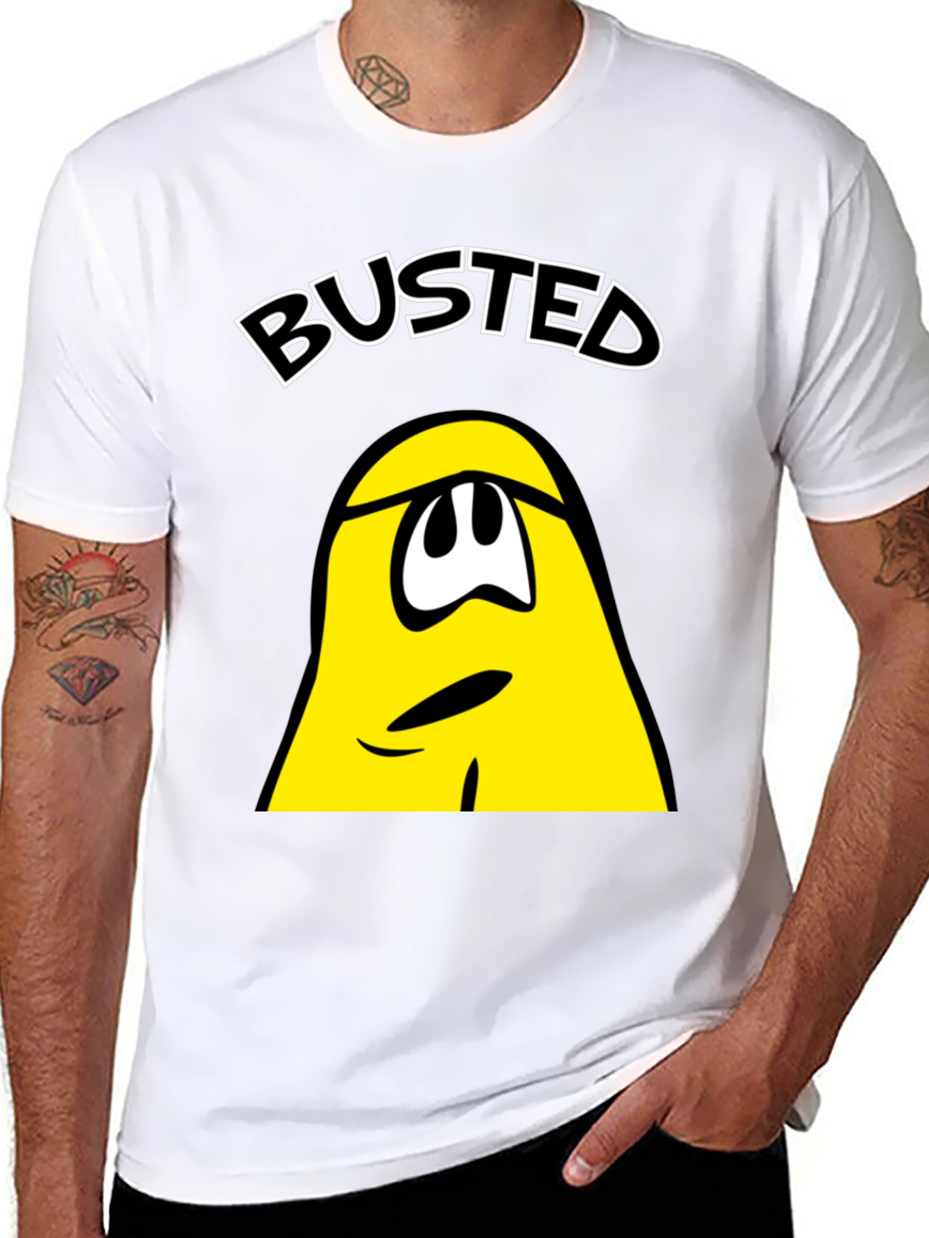 Busted T-Shirt - Funny Cartoon Character Tee