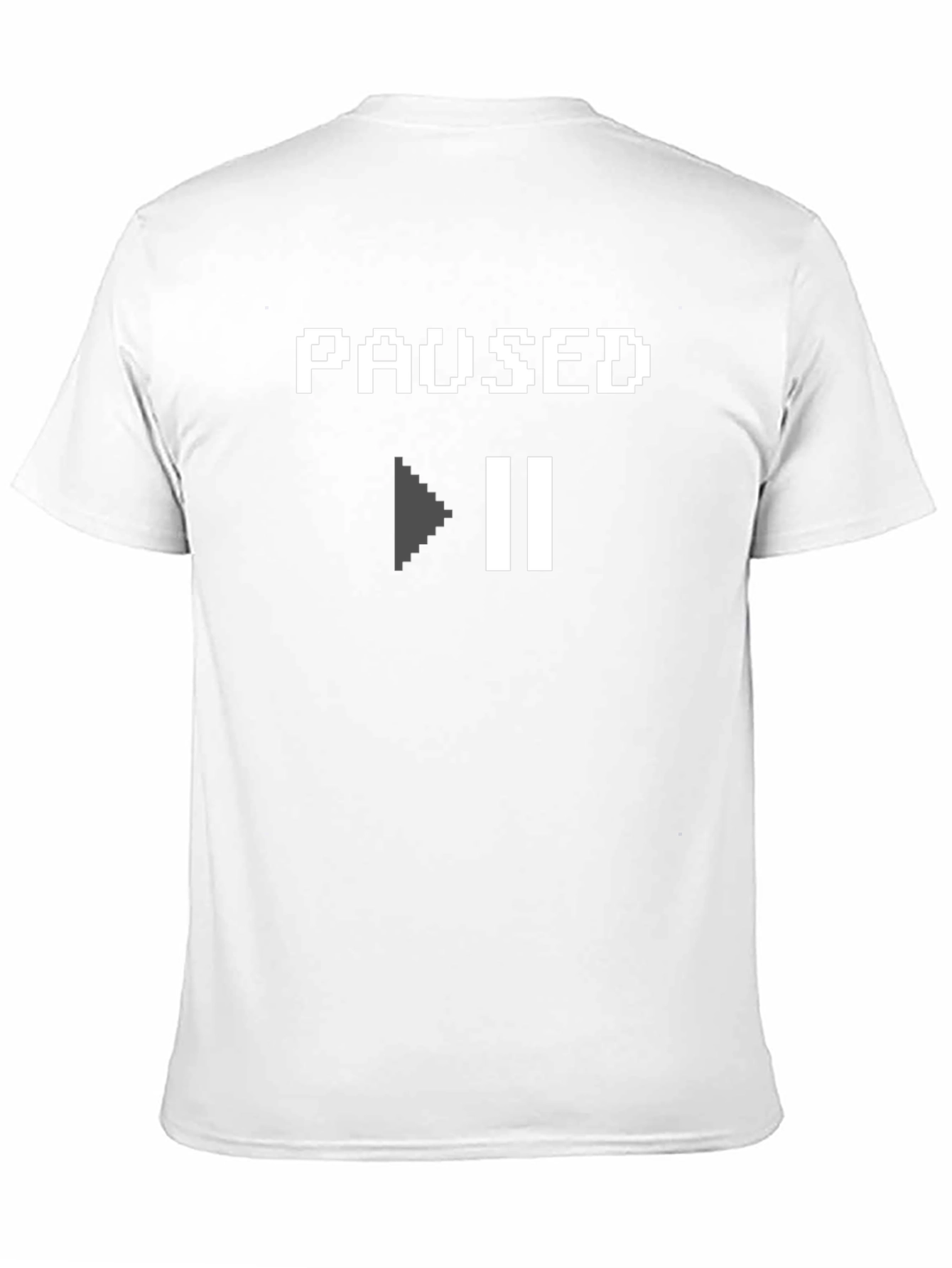 PAUSED Funny Gamer T-Shirt - Black Cotton Tee