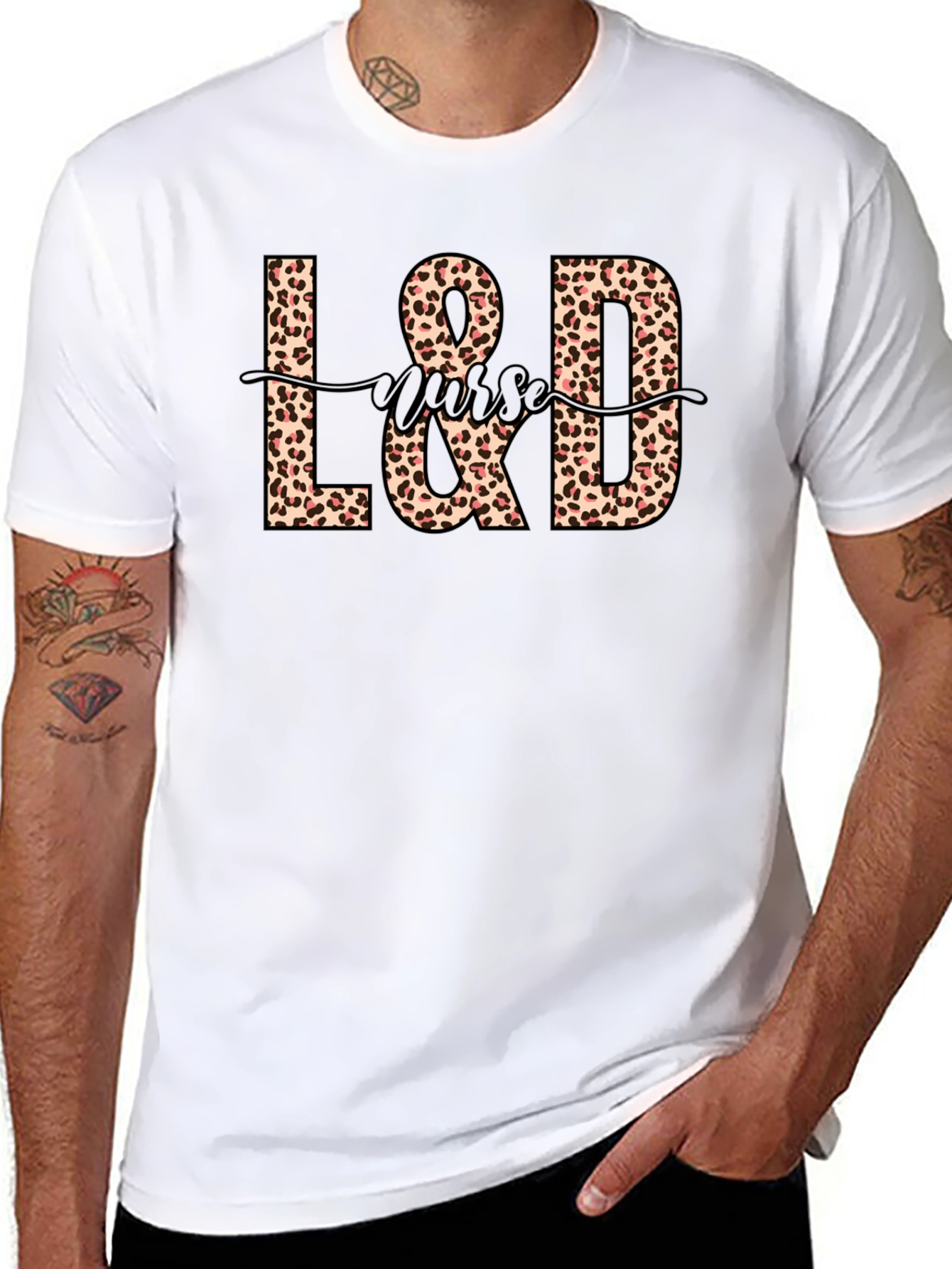 L&D Nurse Leopard Print T-Shirt