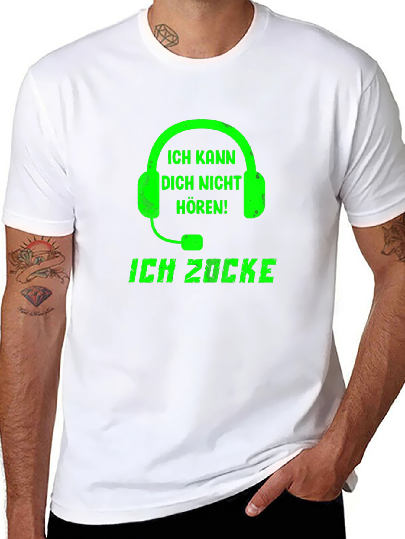 Gamer T-Shirt - Ich Zocke! Headset Graphic Tee