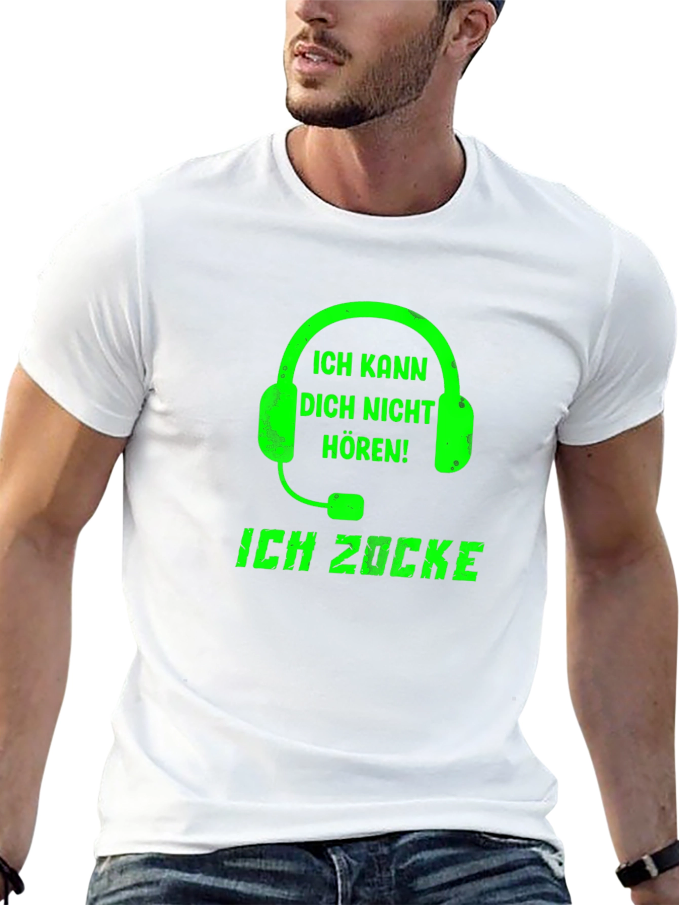 Gamer T-Shirt - Ich Zocke! Headset Graphic Tee