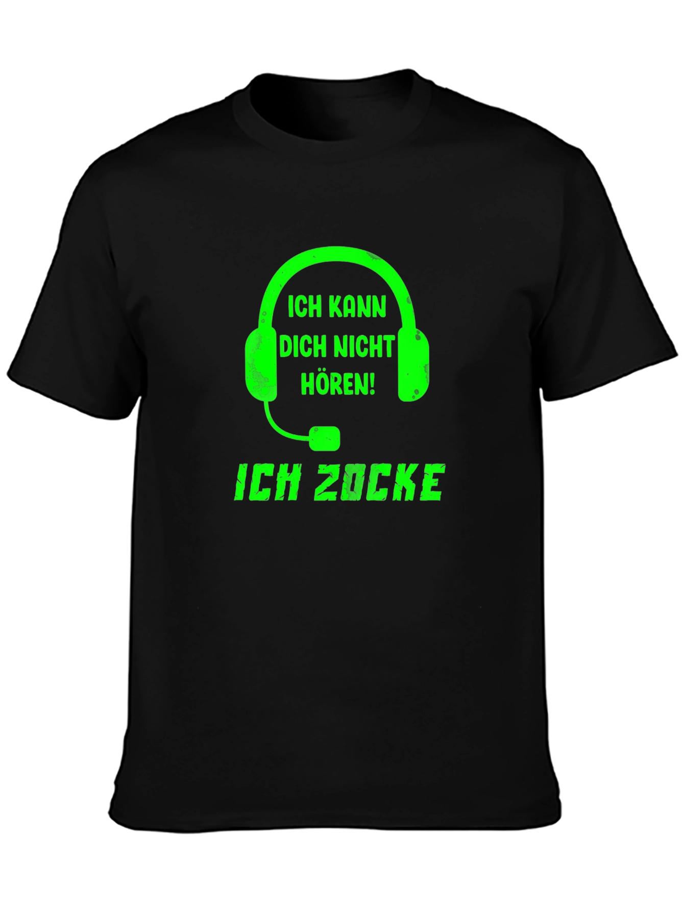 Gamer T-Shirt - Ich Zocke! Headset Graphic Tee