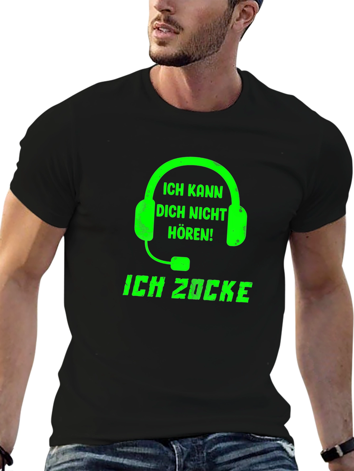 Gamer T-Shirt - Ich Zocke! Headset Graphic Tee