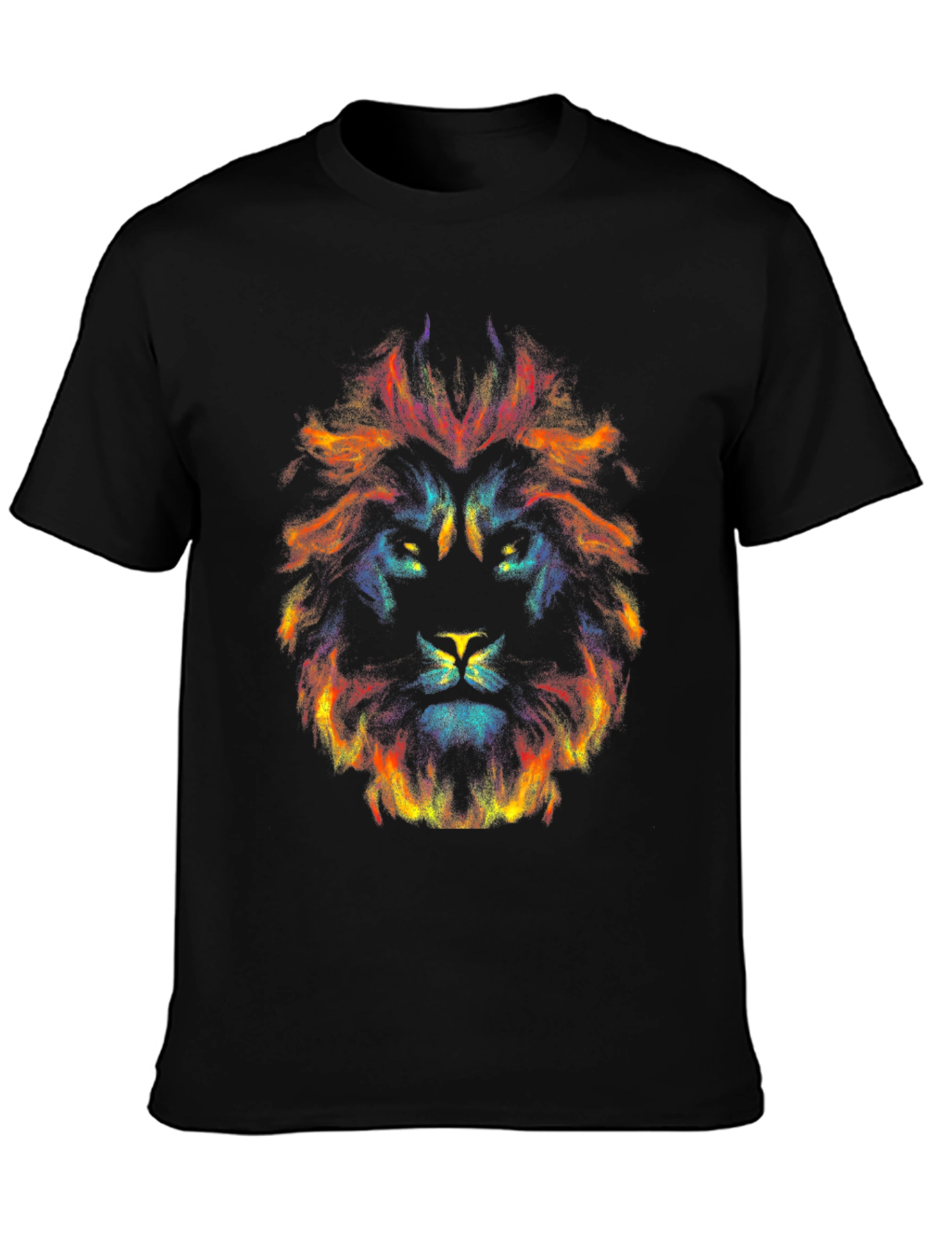 Abstract Lion Graphic Tee - Bold Statement Shirt