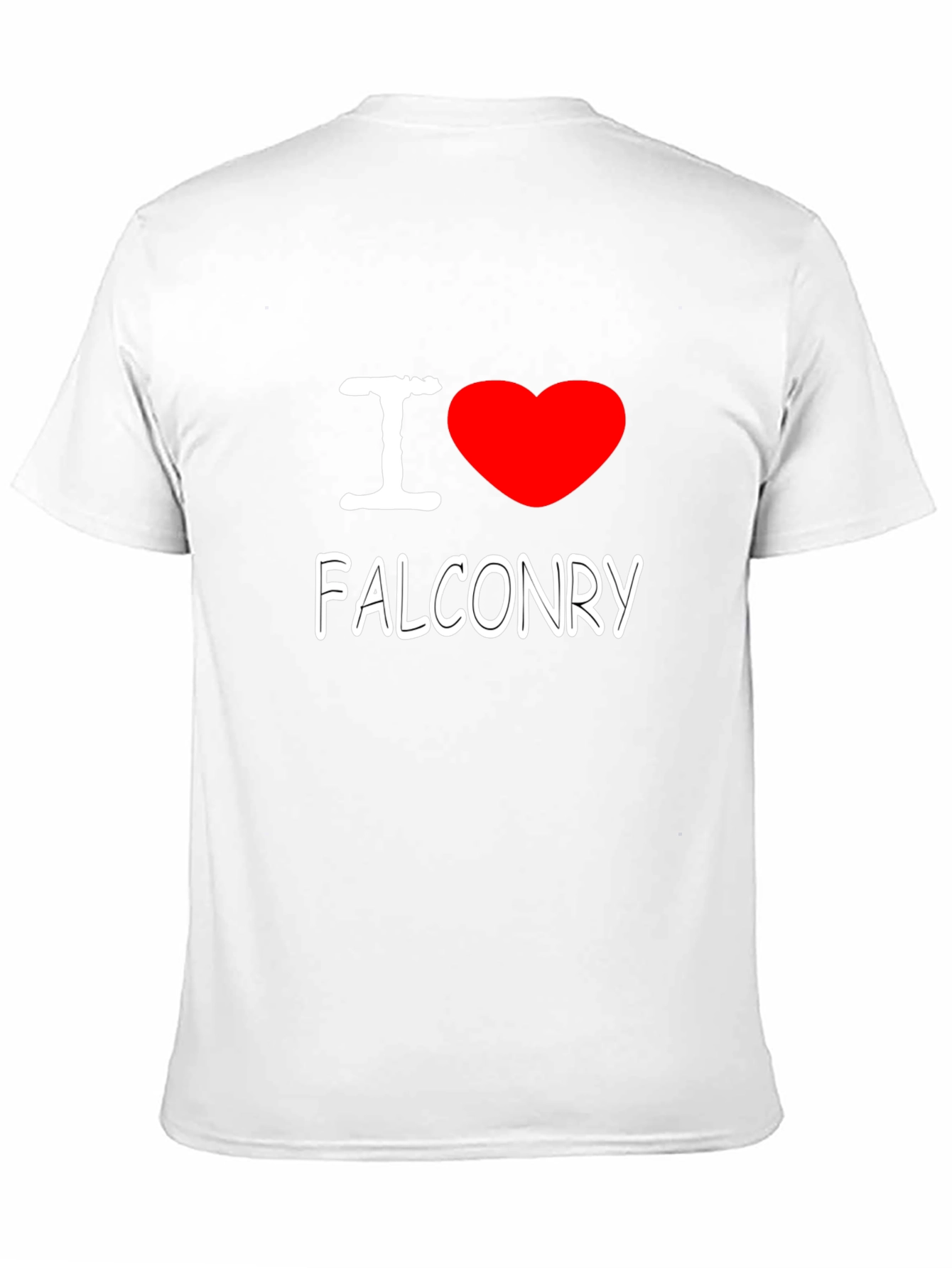 I Heart Falconry T-Shirt - Black Graphic Tee