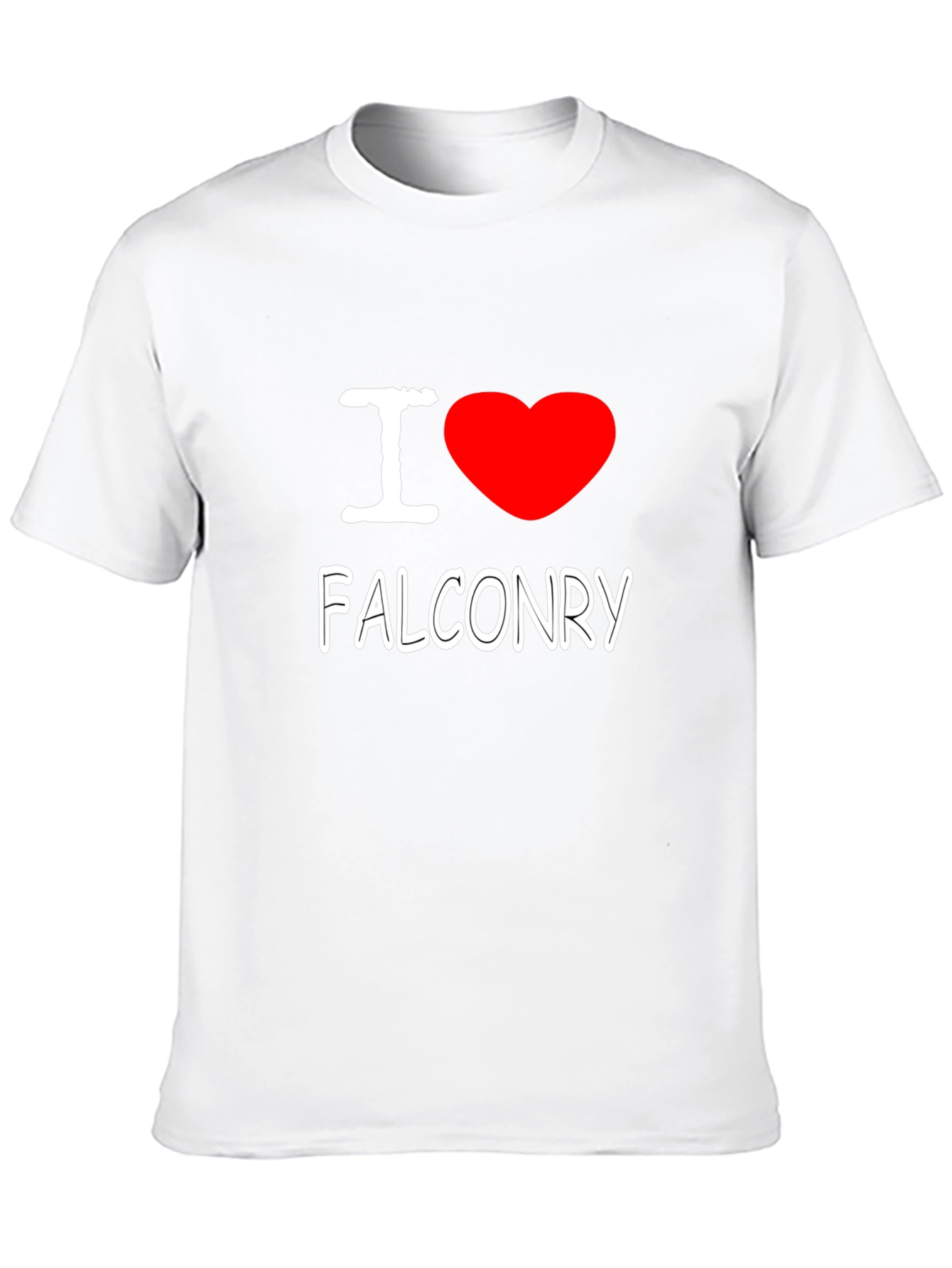 I Heart Falconry T-Shirt - Black Graphic Tee