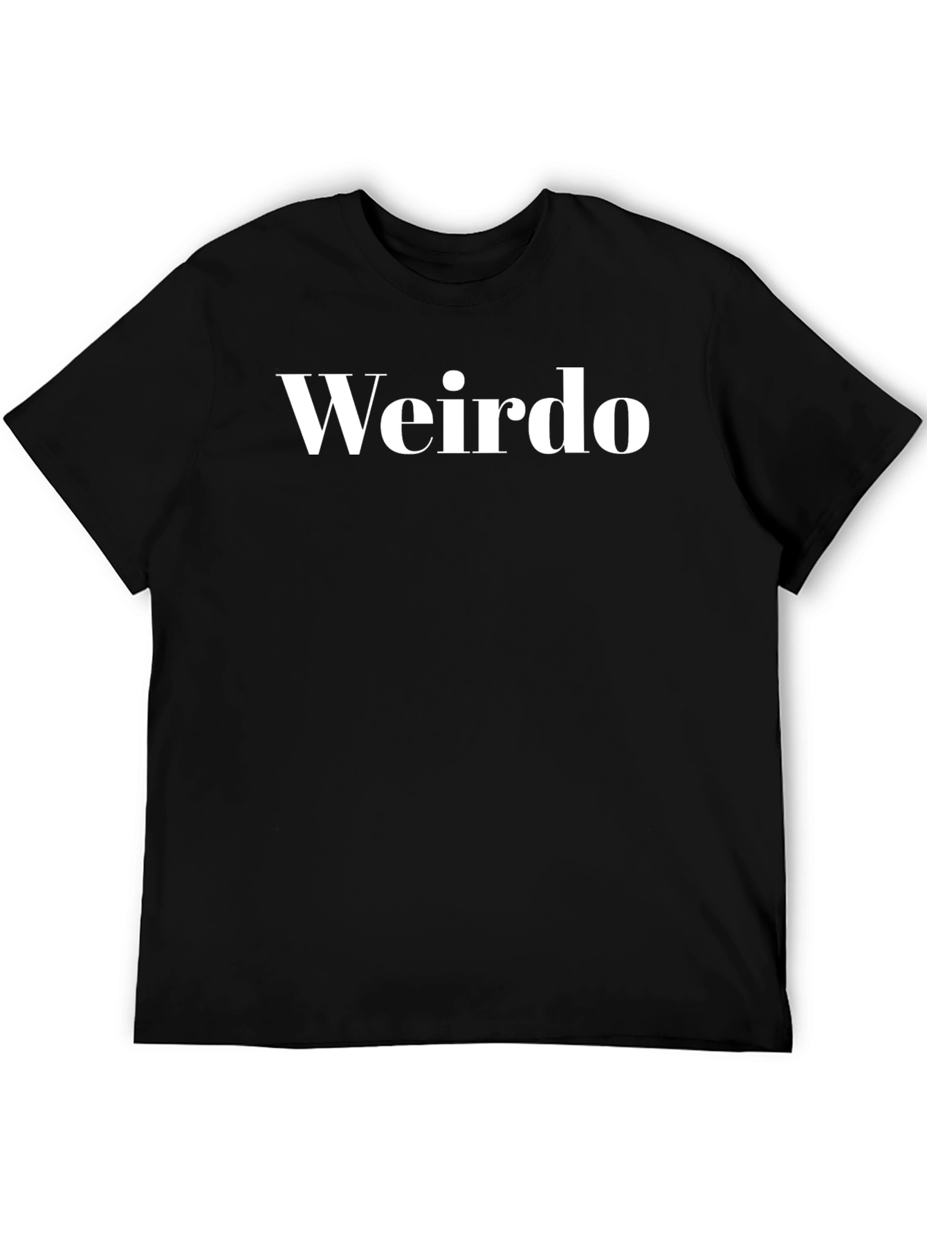 Weirdo Graphic Tee - Black Cotton T-Shirt