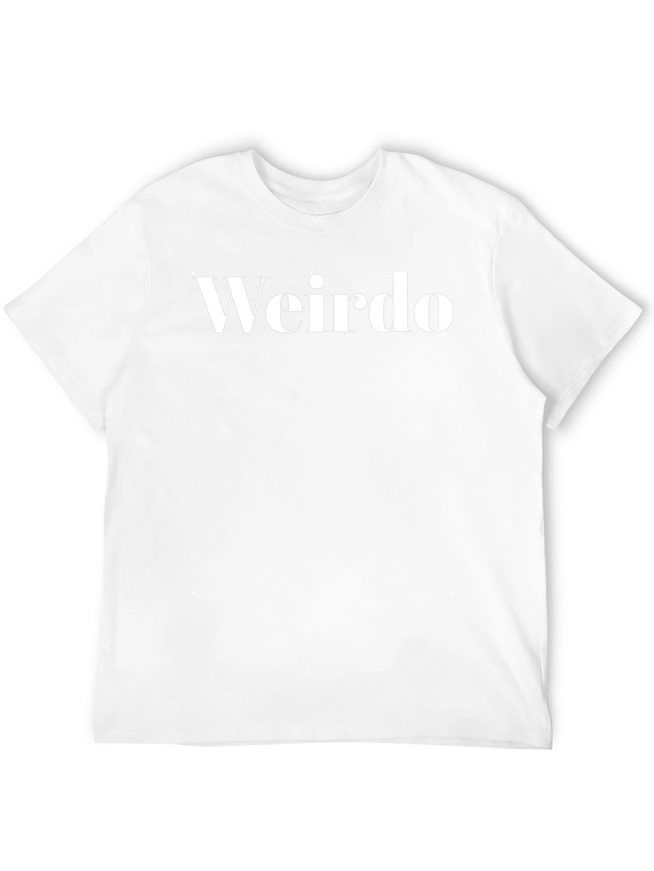 Weirdo Graphic Tee - Black Cotton T-Shirt