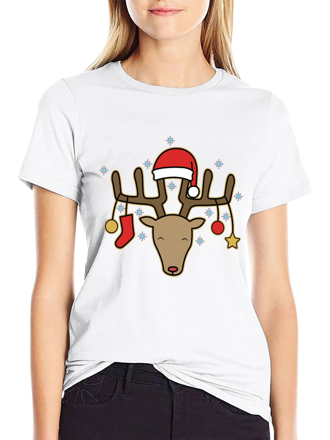 Christmas Reindeer Graphic Tee