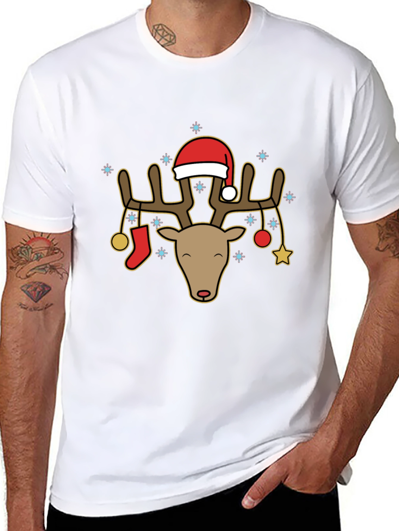 Christmas Reindeer Graphic Tee
