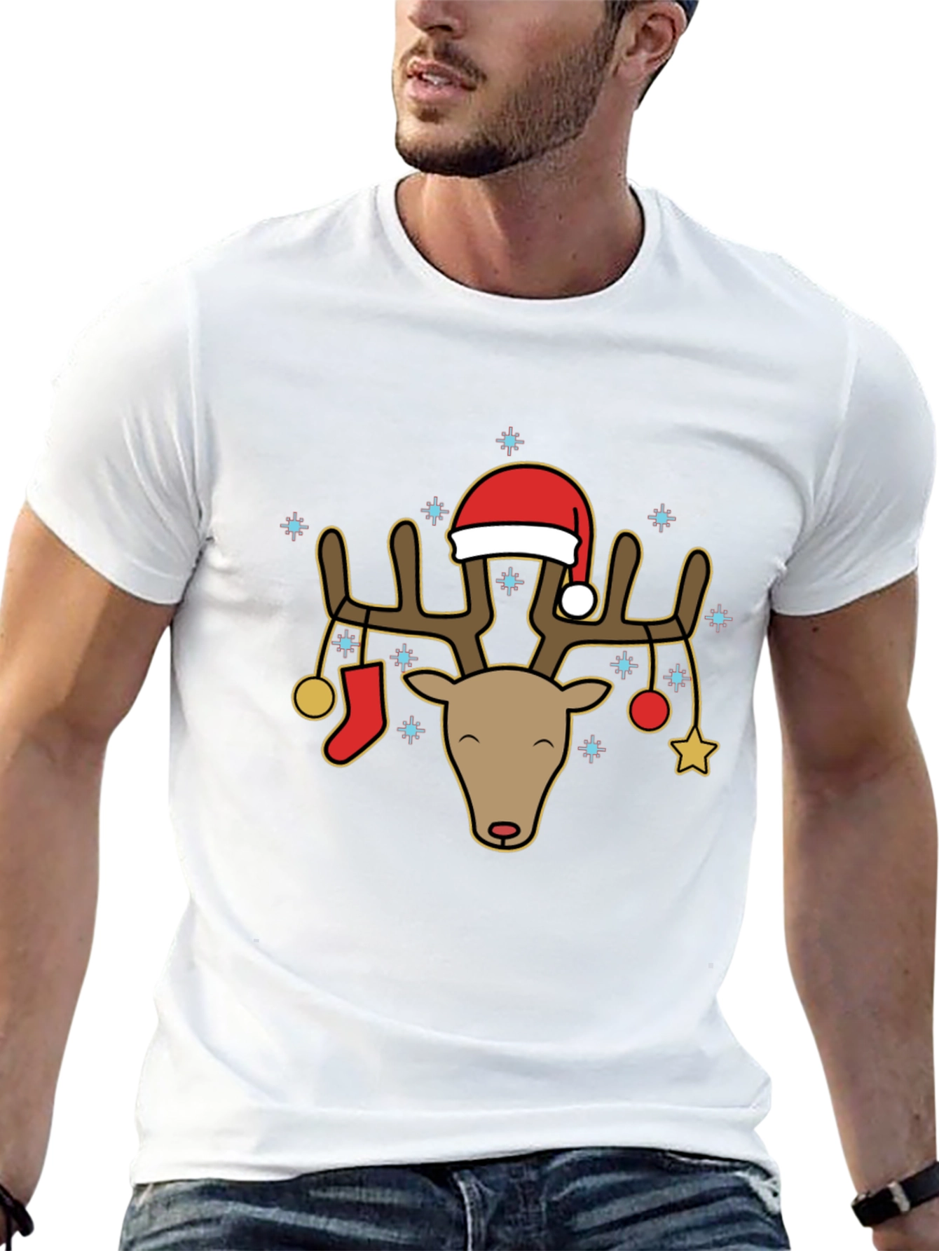 Christmas Reindeer Graphic Tee
