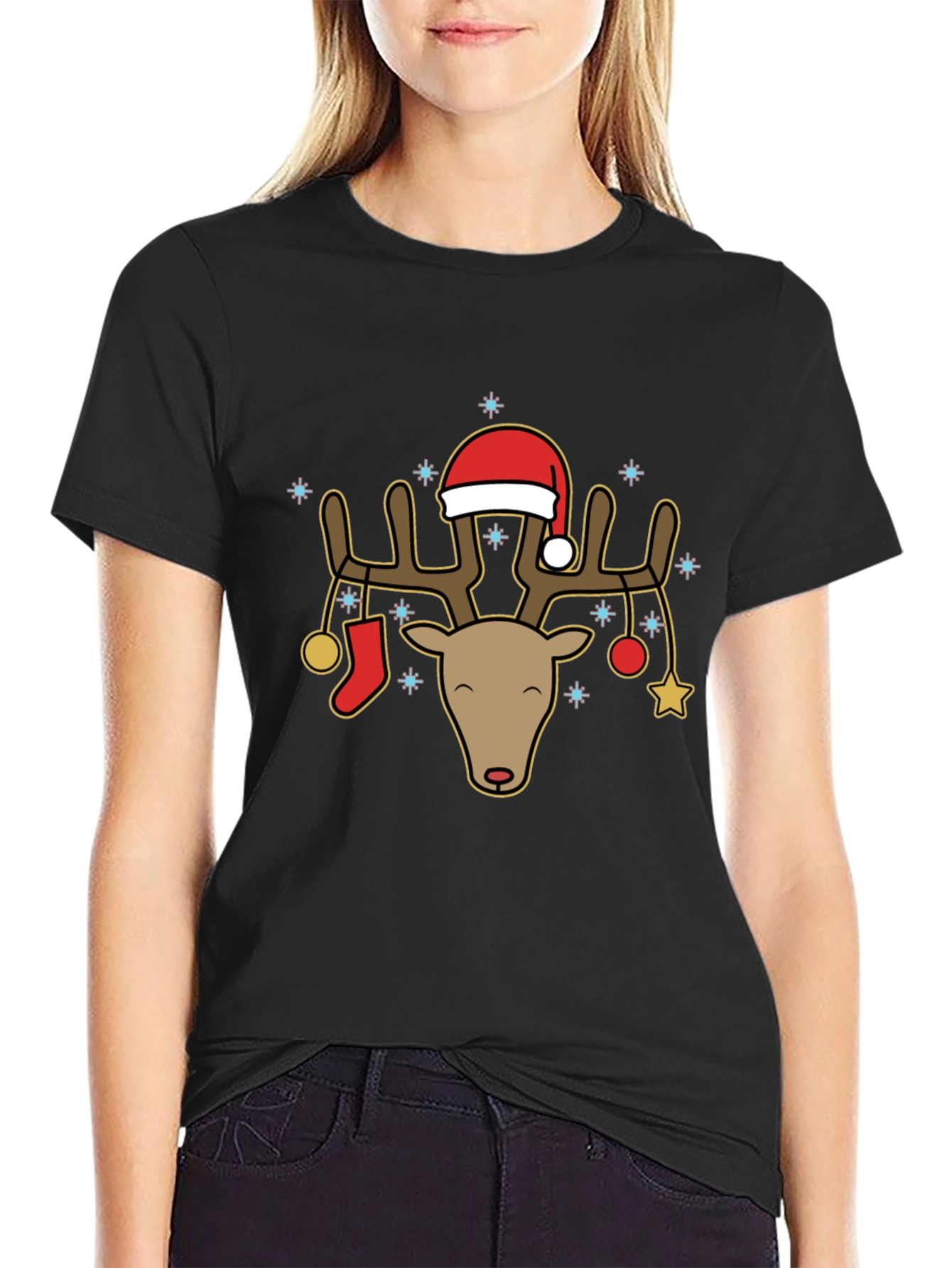 Christmas Reindeer Graphic Tee