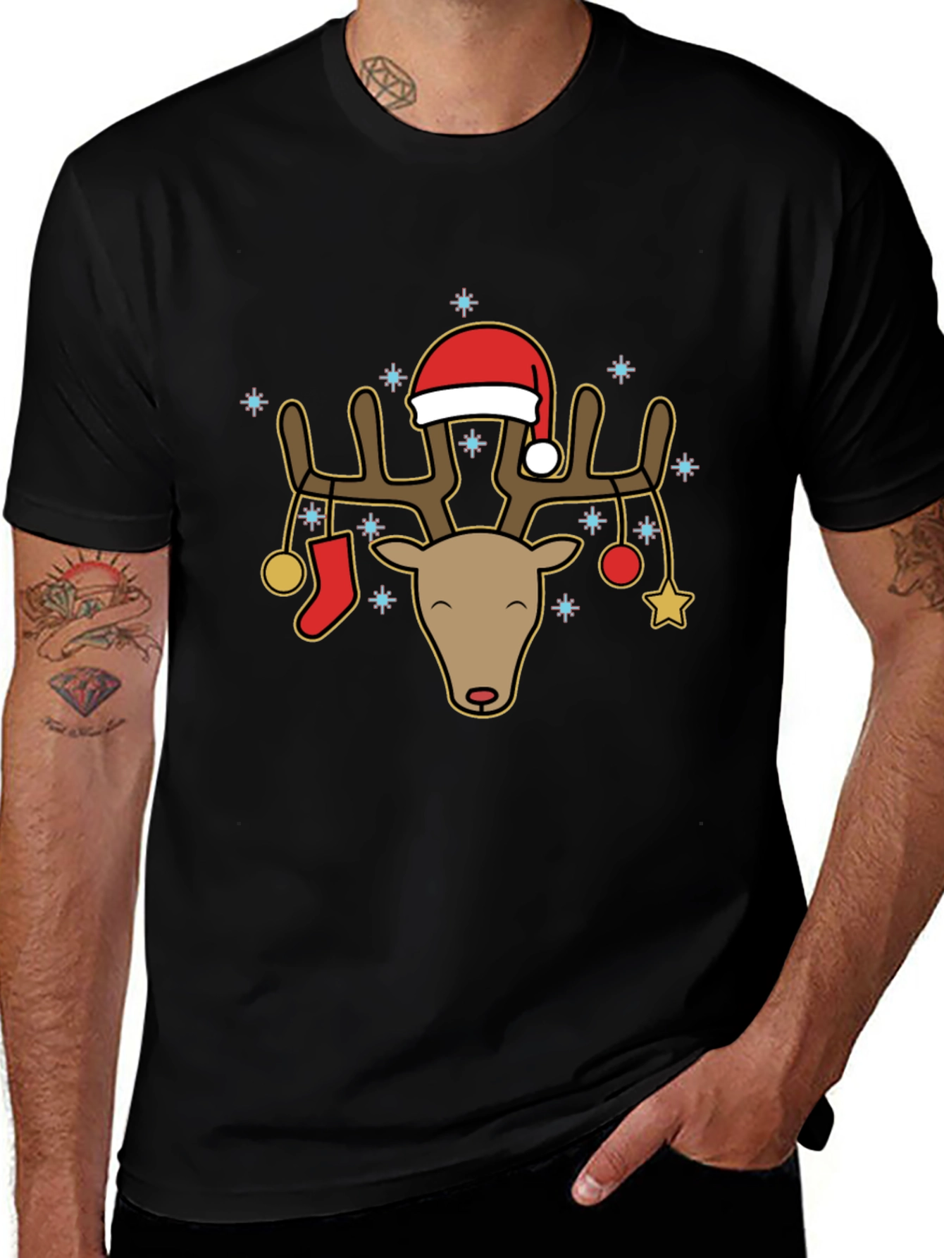Christmas Reindeer Graphic Tee