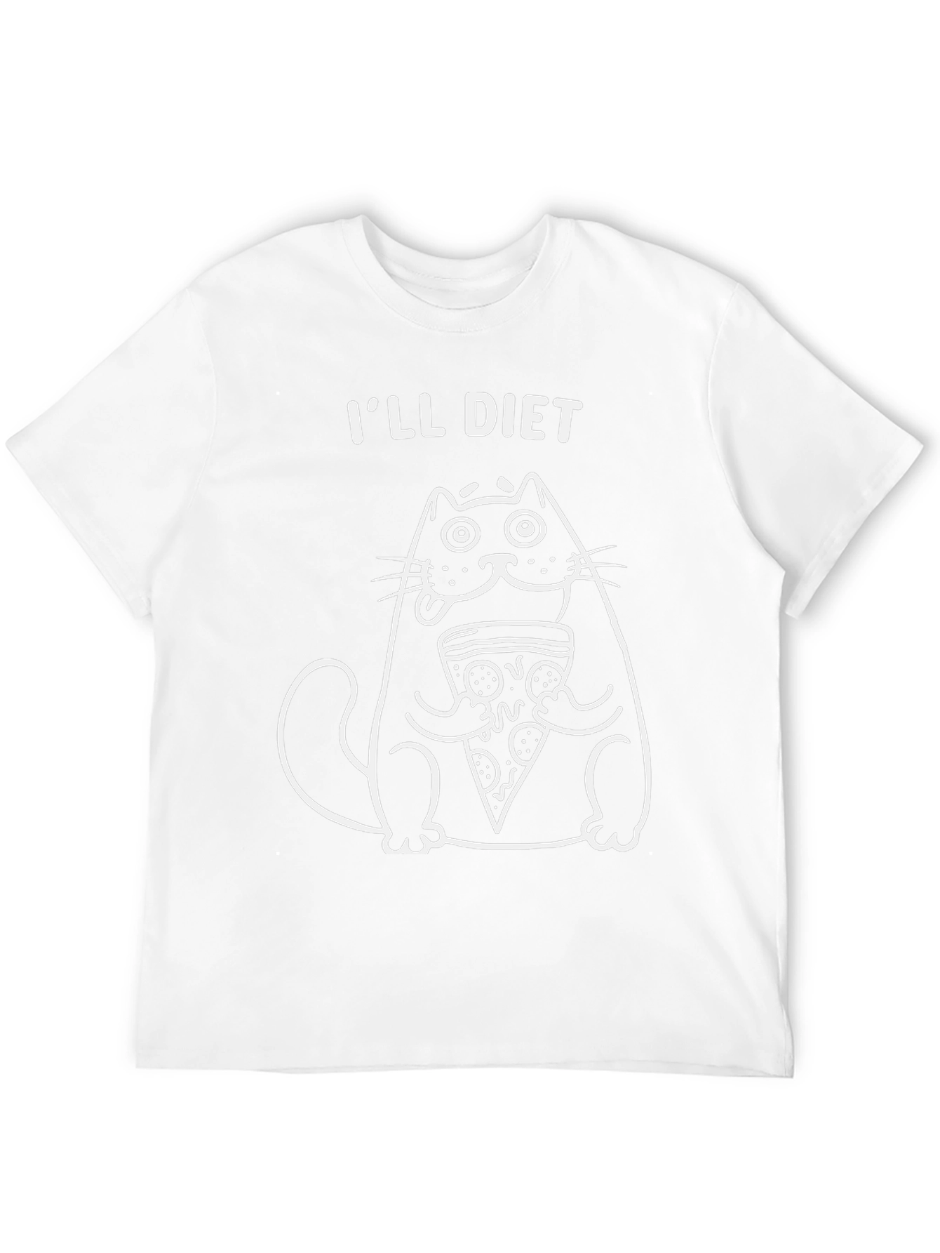 Ill Diet Cat Pizza Graphic Tee