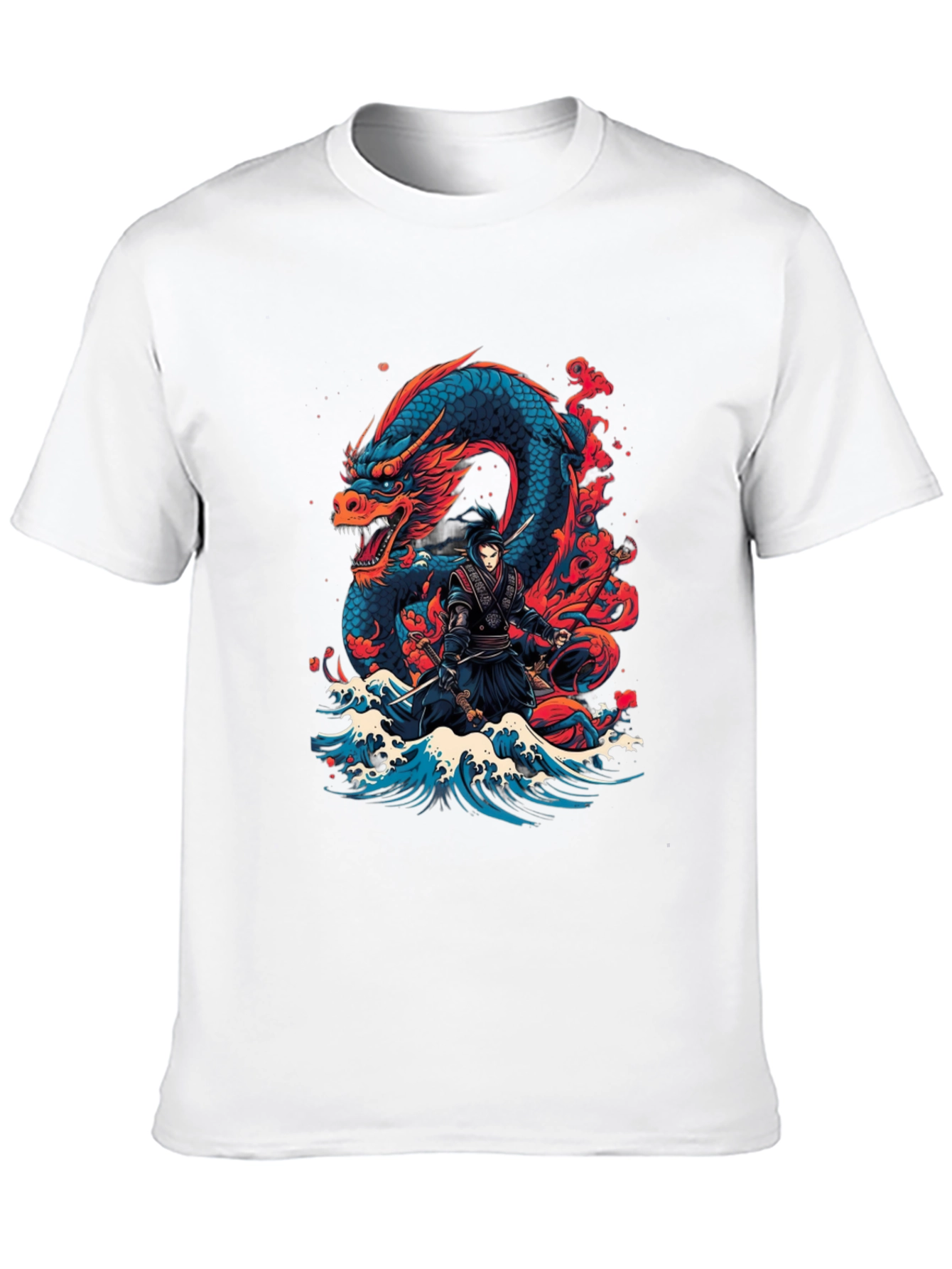 Dragon Ninja Graphic Tee - Mens Black T-Shirt