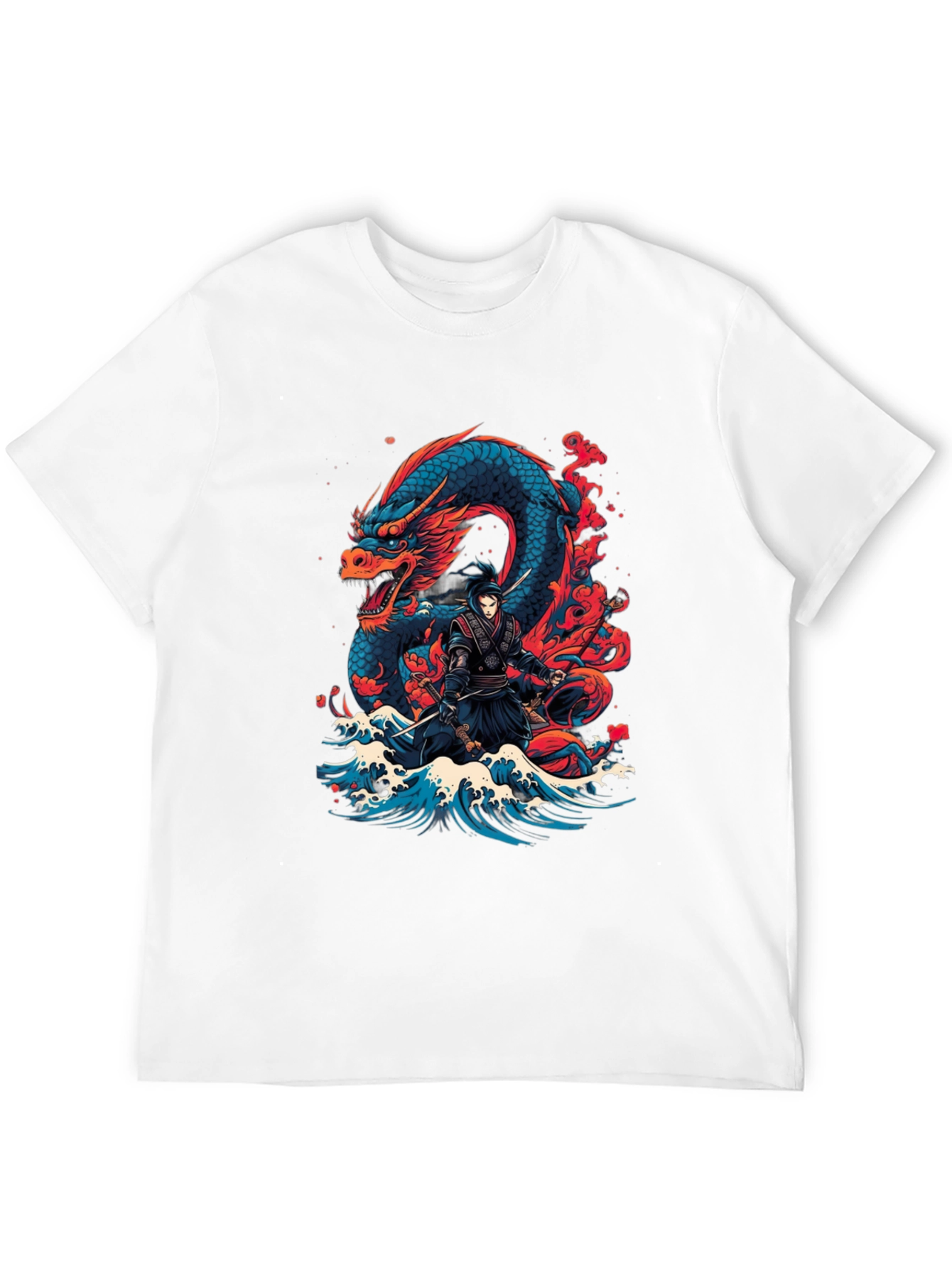 Dragon Ninja Graphic Tee - Mens Black T-Shirt
