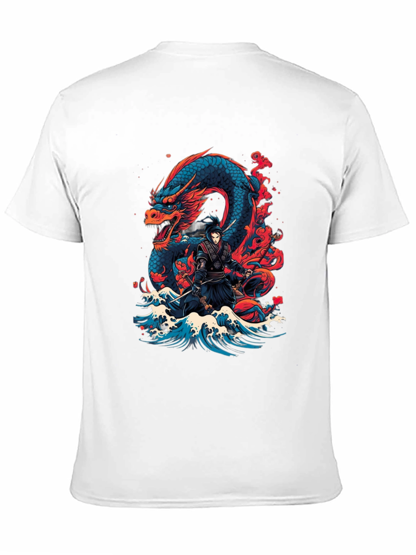 Dragon Ninja Graphic Tee - Mens Black T-Shirt