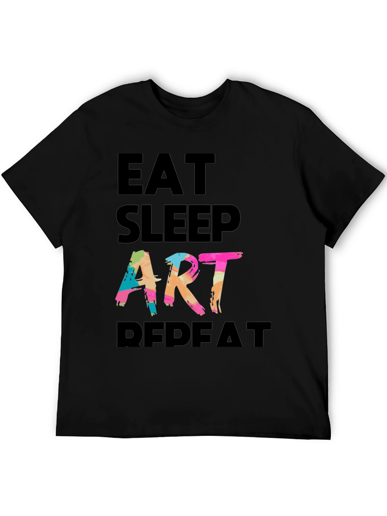 Eat Sleep Art Repeat Graphic Tee