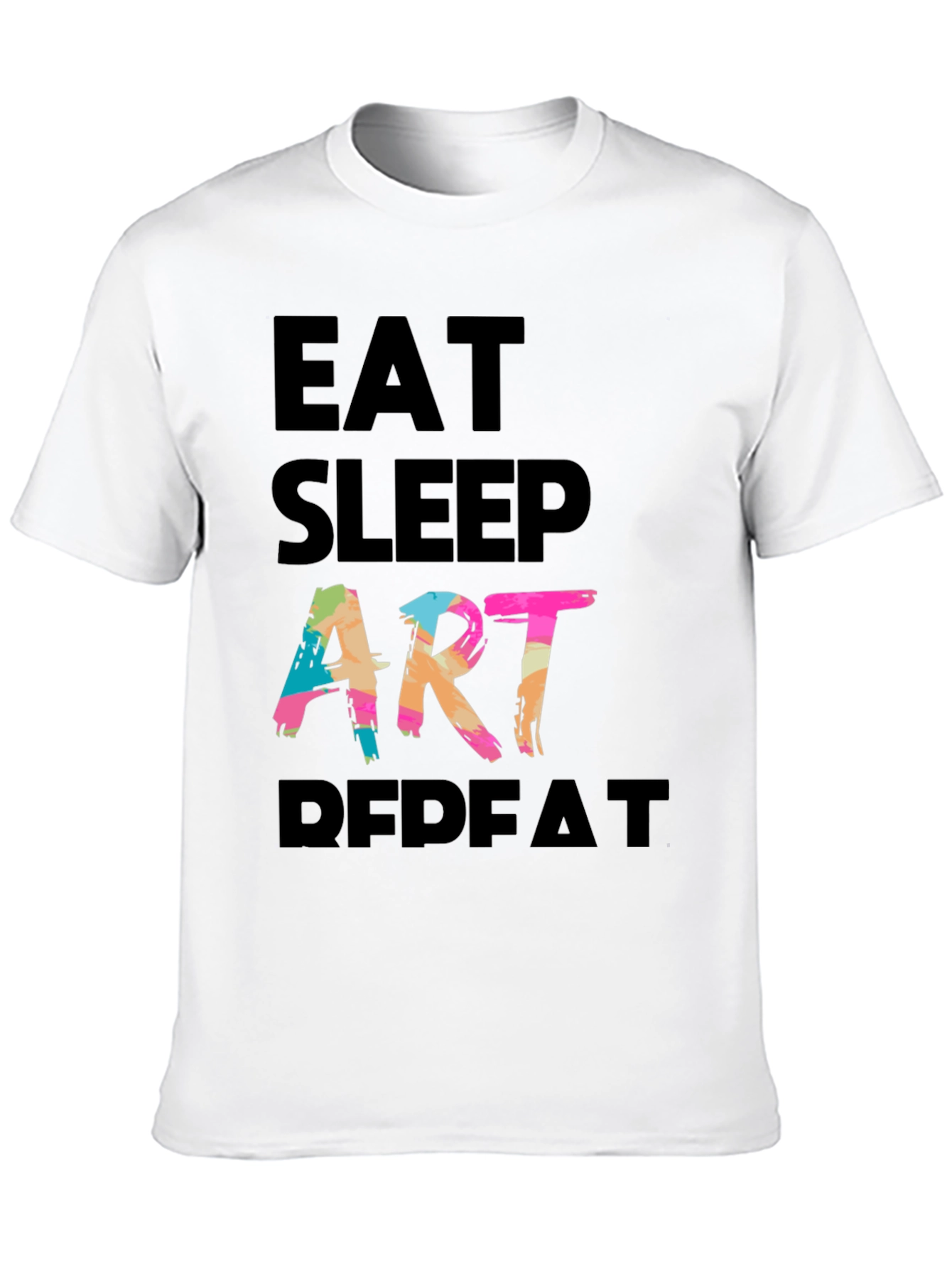Eat Sleep Art Repeat Graphic Tee