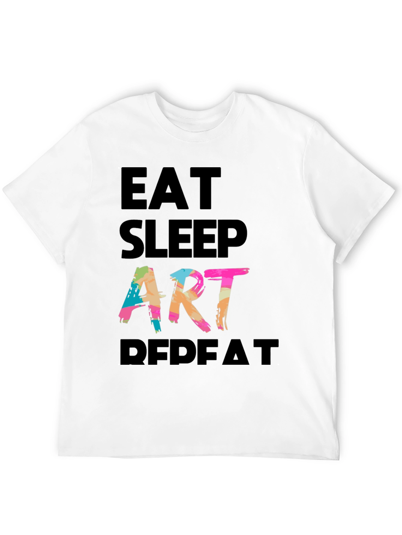 Eat Sleep Art Repeat Graphic Tee