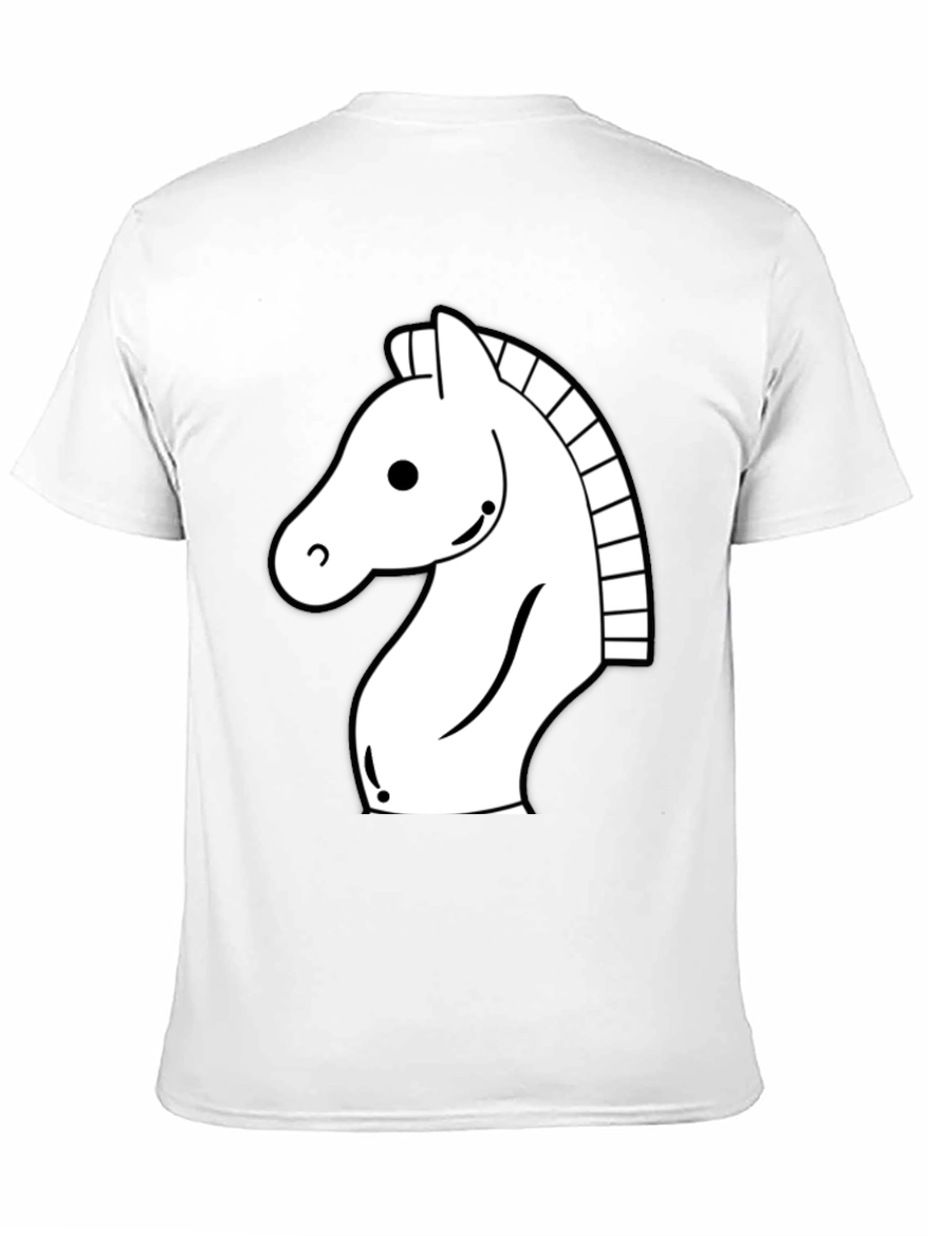 Chess Knight Graphic Tee - Black