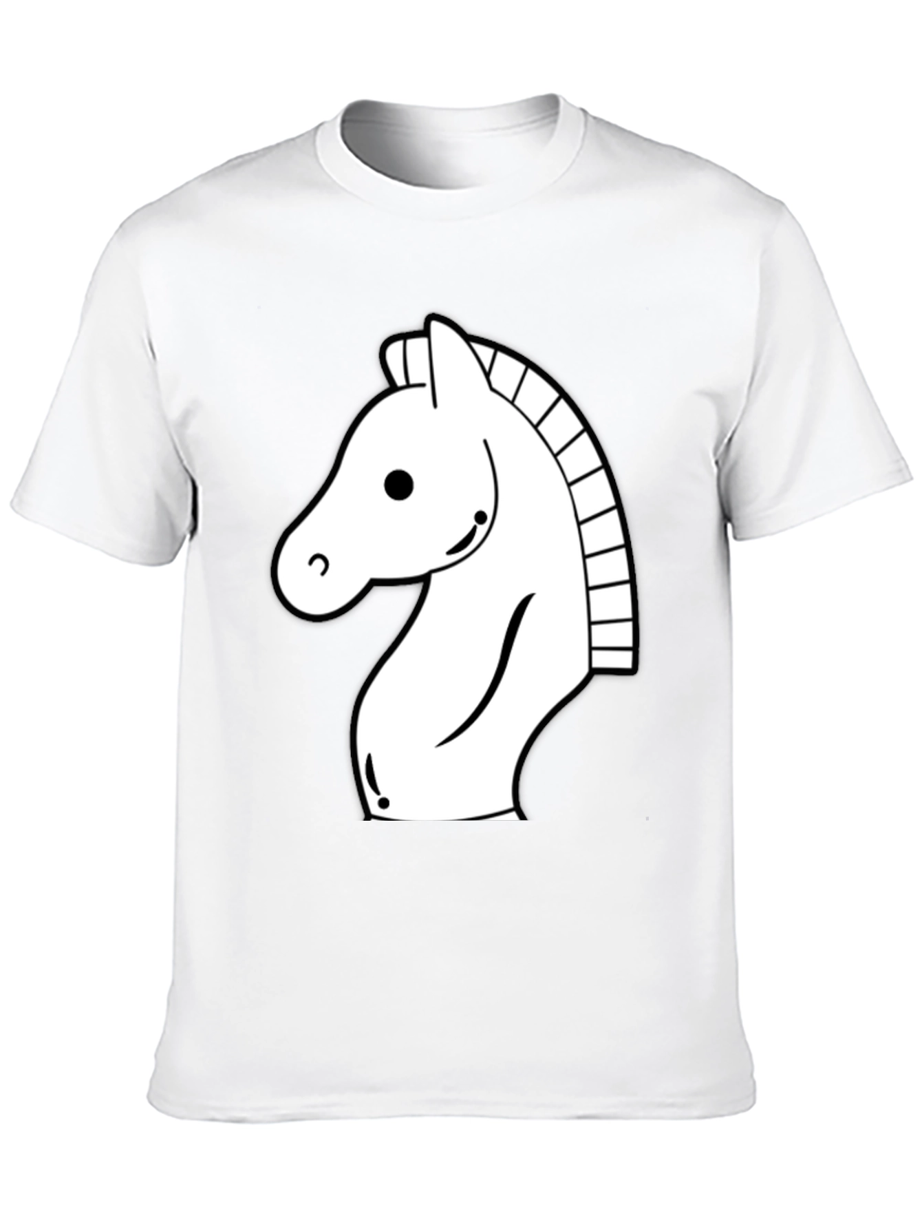 Chess Knight Graphic Tee - Black