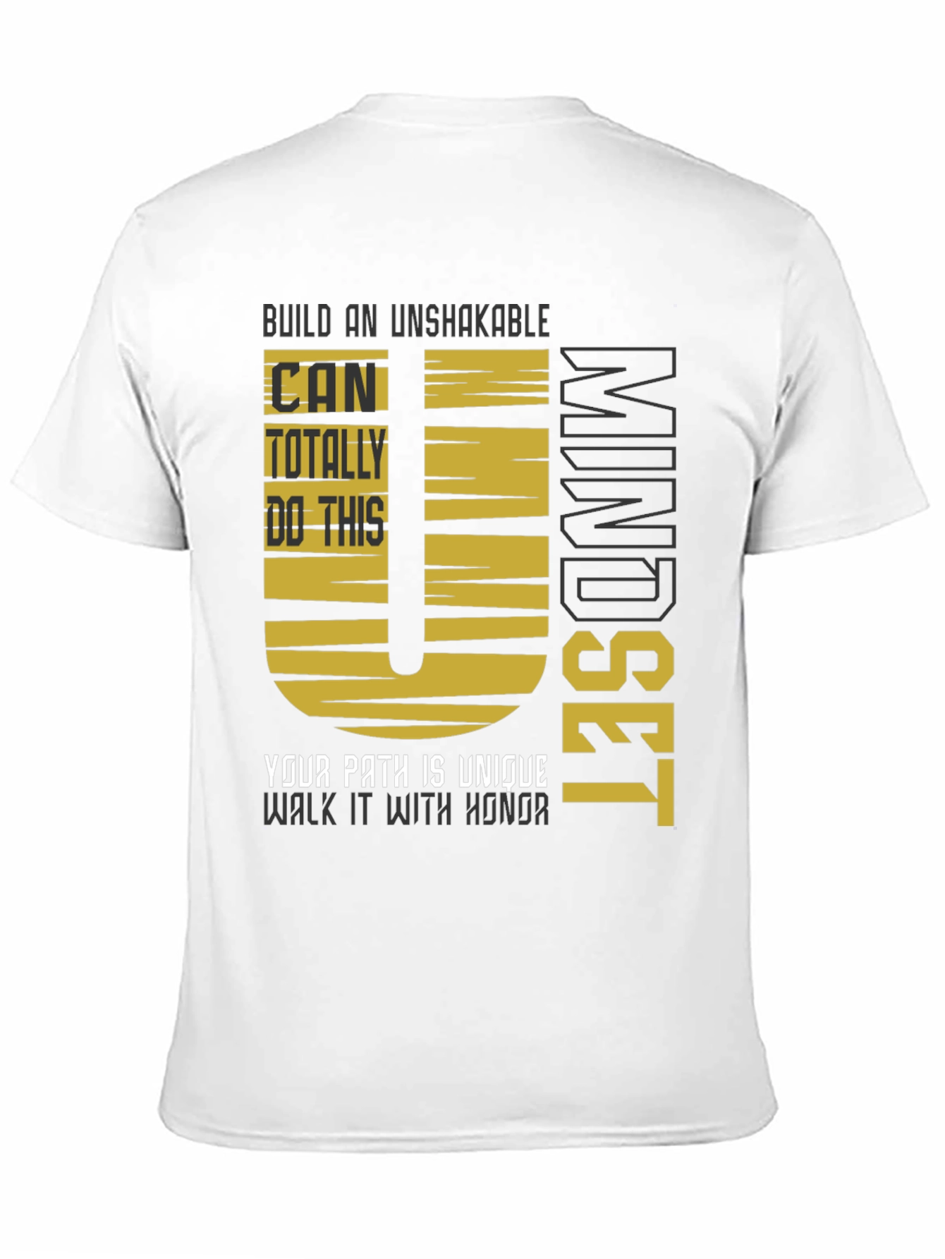 Unshakable Mindset Graphic Tee - Motivational Black T-Shirt