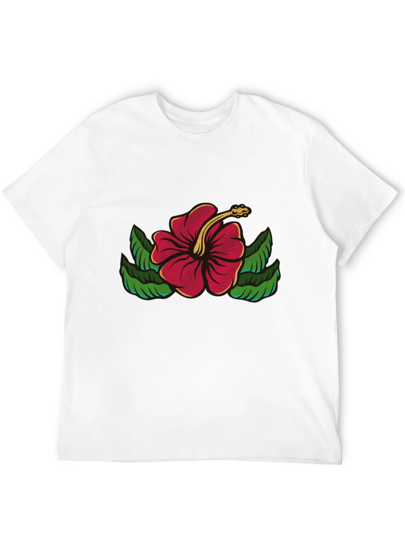 Hibiscus Flower Graphic T-Shirt