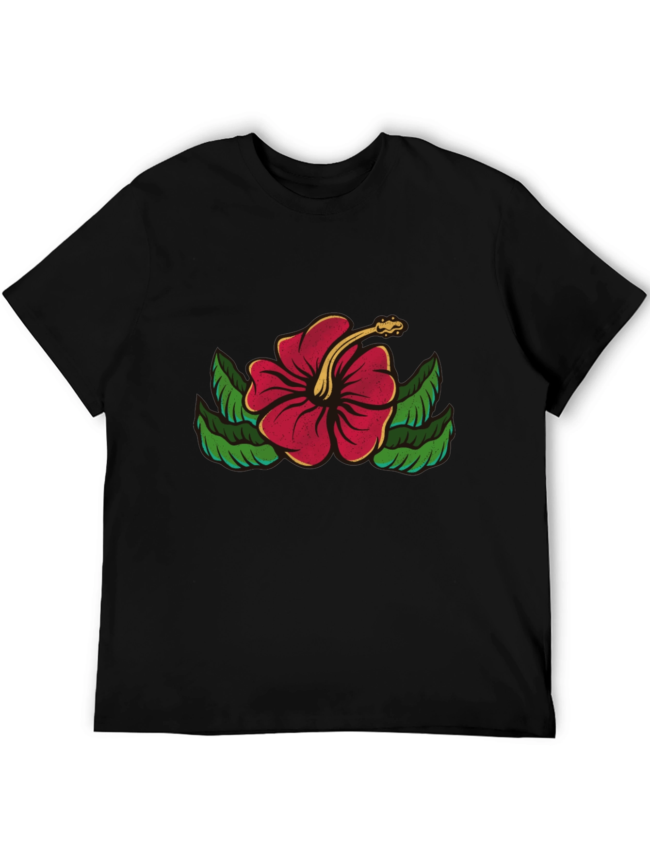 Hibiscus Flower Graphic T-Shirt