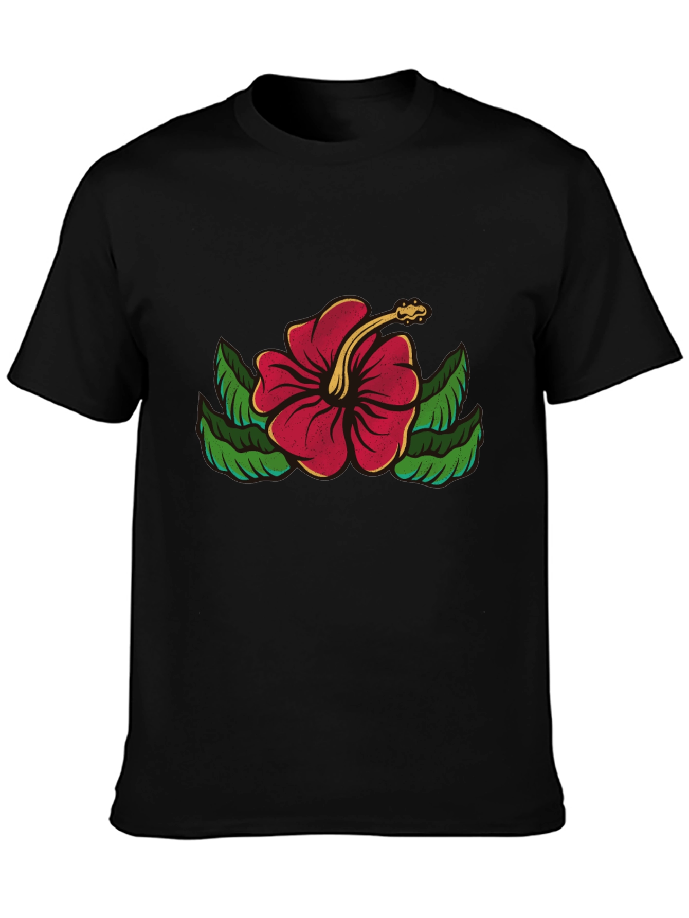 Hibiscus Flower Graphic T-Shirt