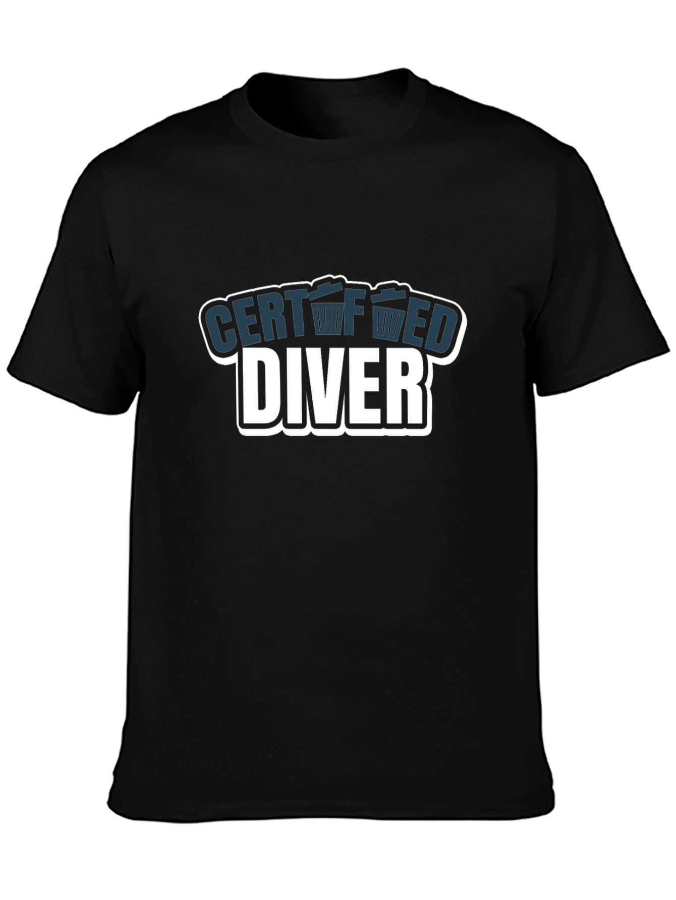 Certified Diver Black T-Shirt
