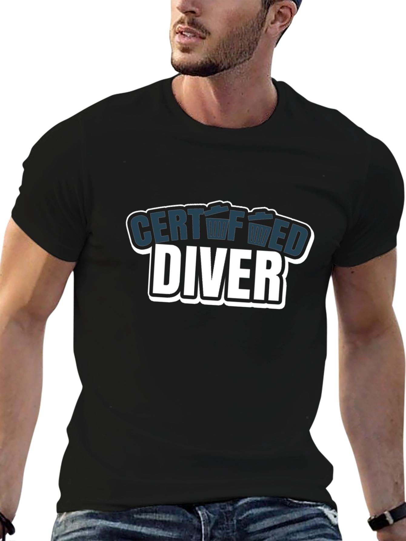 Certified Diver Black T-Shirt