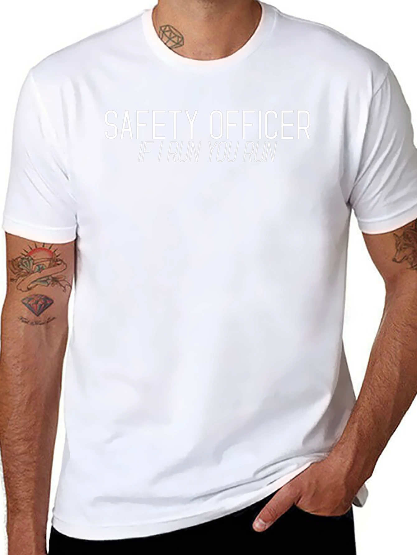 Safety Officer If I Run You Run T-Shirt