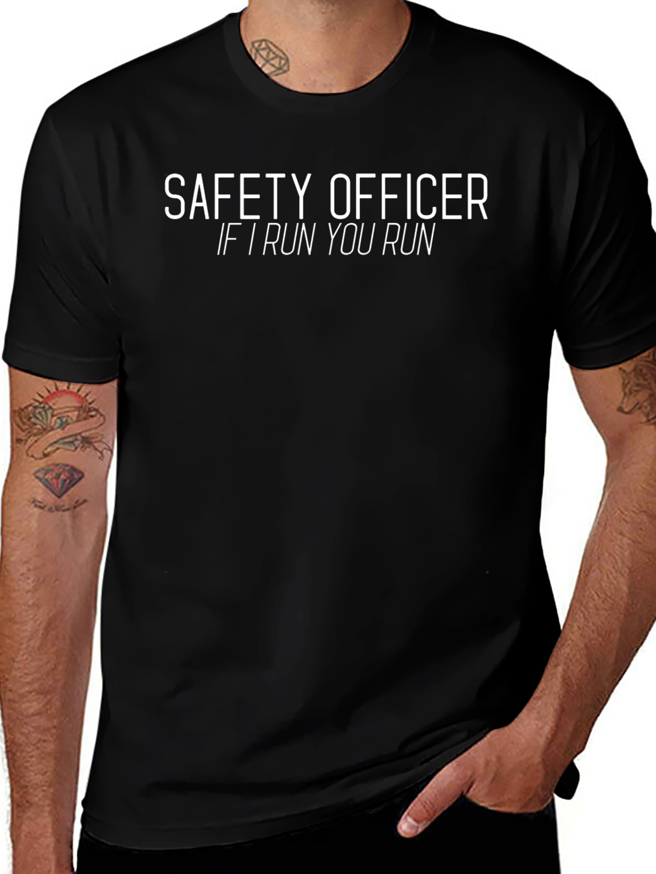 Safety Officer If I Run You Run T-Shirt