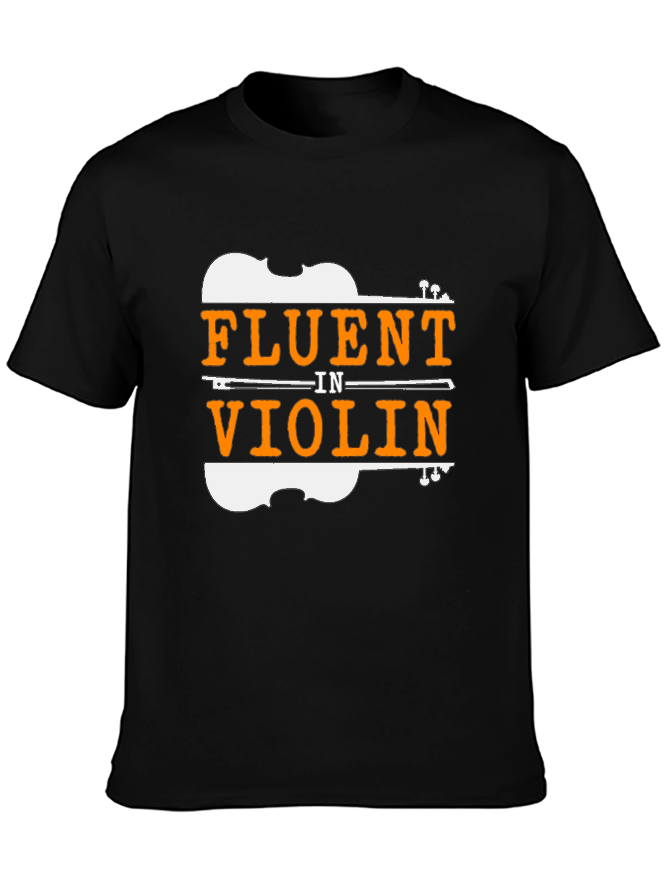 Fluent In Violin Black T-Shirt