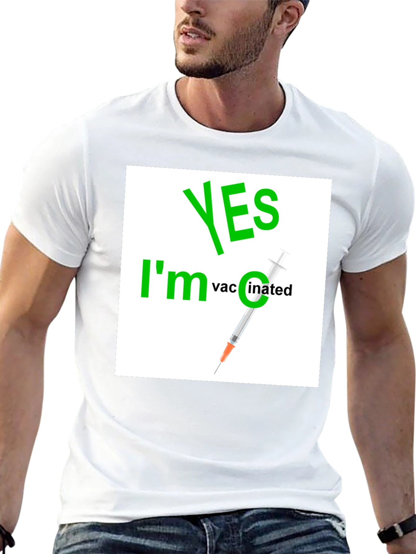 Yes Im Vaccinated Graphic T-Shirt