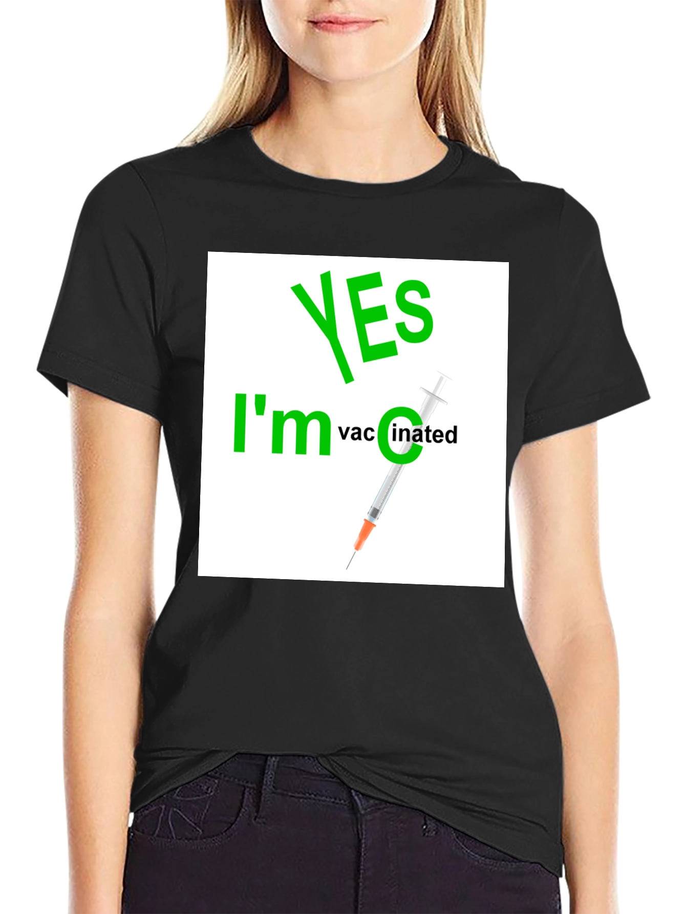 Yes Im Vaccinated Graphic T-Shirt
