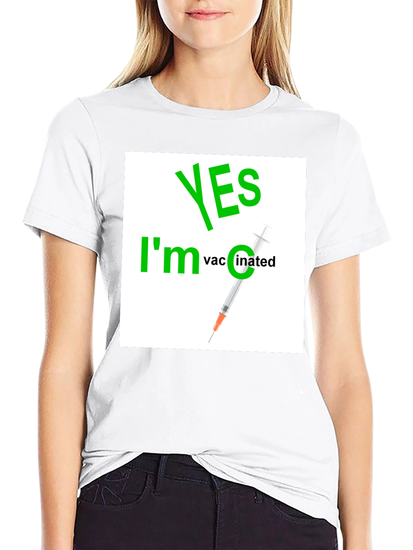 Yes Im Vaccinated Graphic T-Shirt
