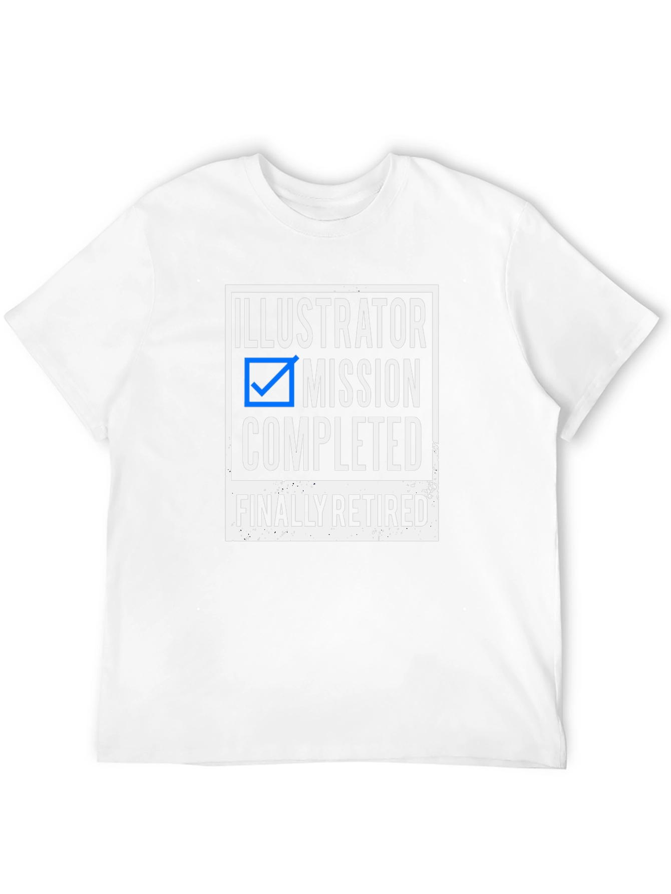 Illustrator Mission Completed Retired Graphic Tee
