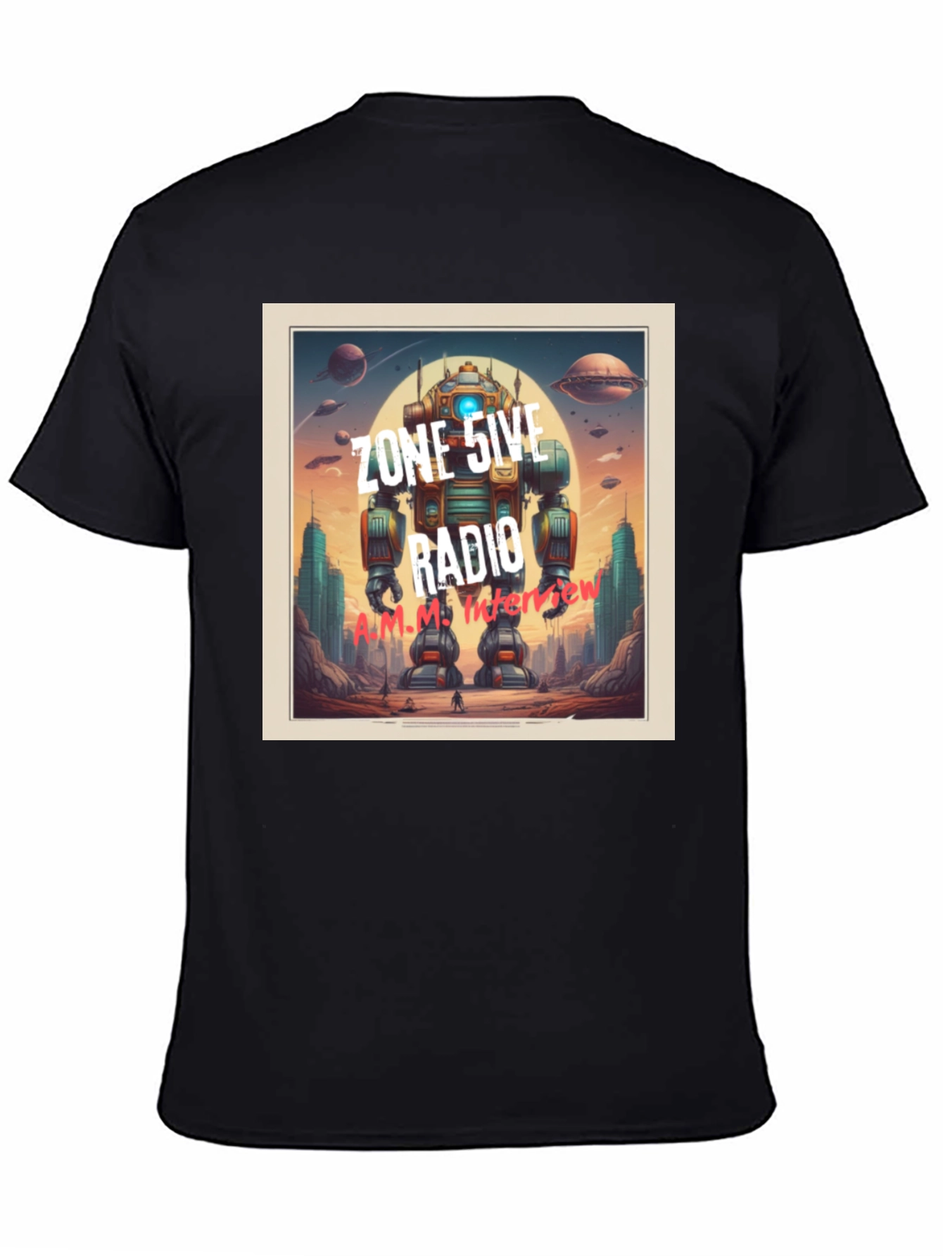 Zone 5ive Radio Robot T-Shirt