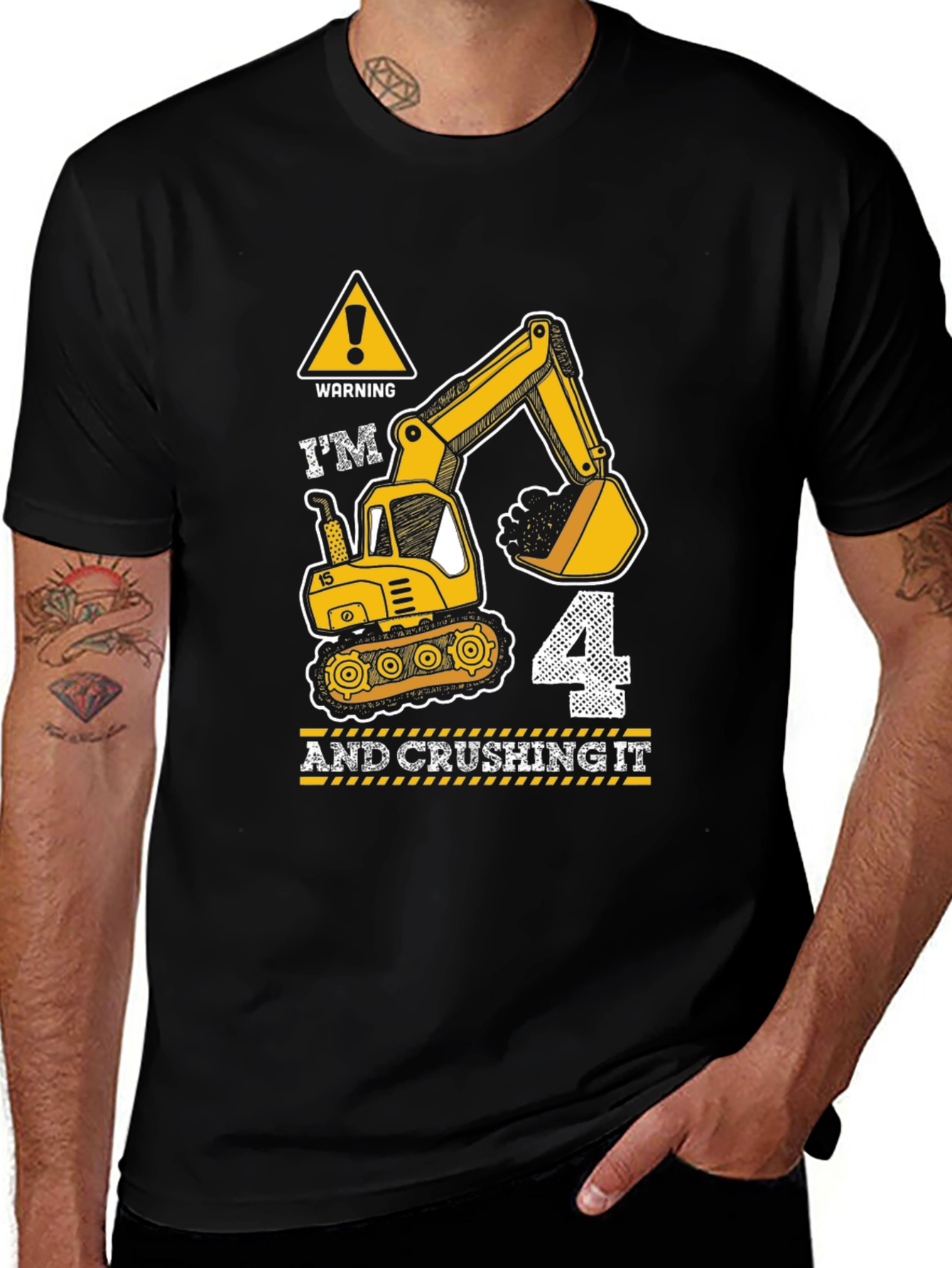 Im 4 and Crushing It Birthday Boy Shirt