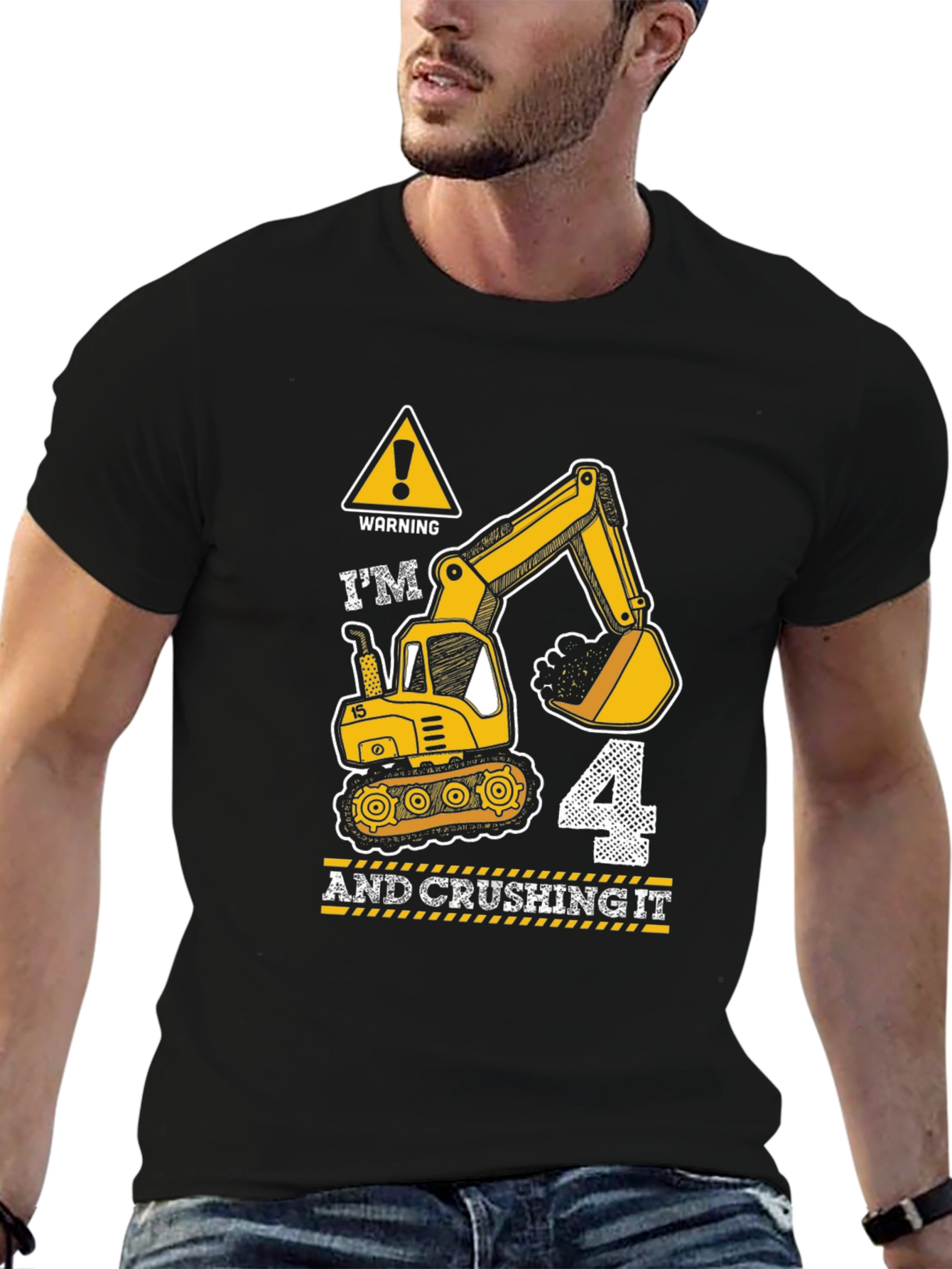 Im 4 and Crushing It Birthday Boy Shirt
