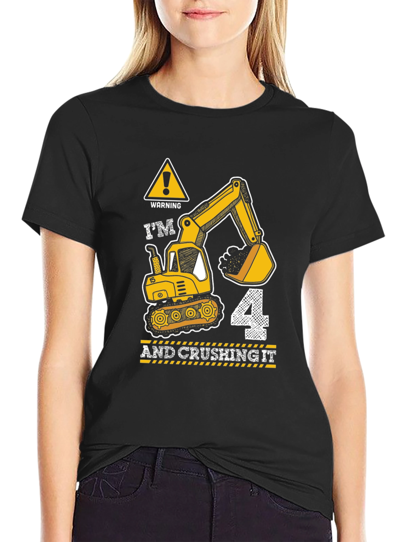 Im 4 and Crushing It Birthday Boy Shirt