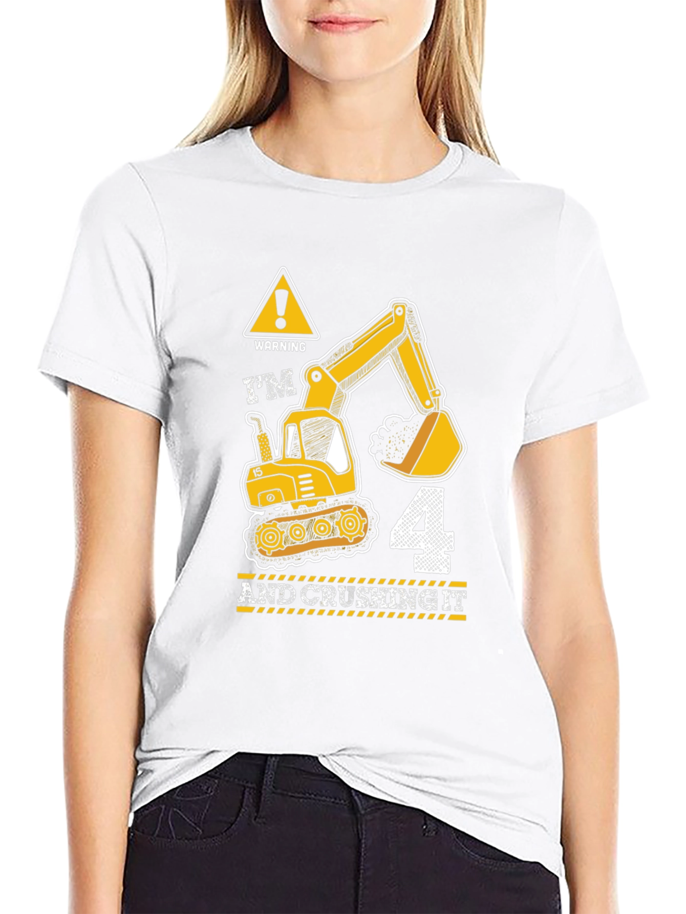 Im 4 and Crushing It Birthday Boy Shirt