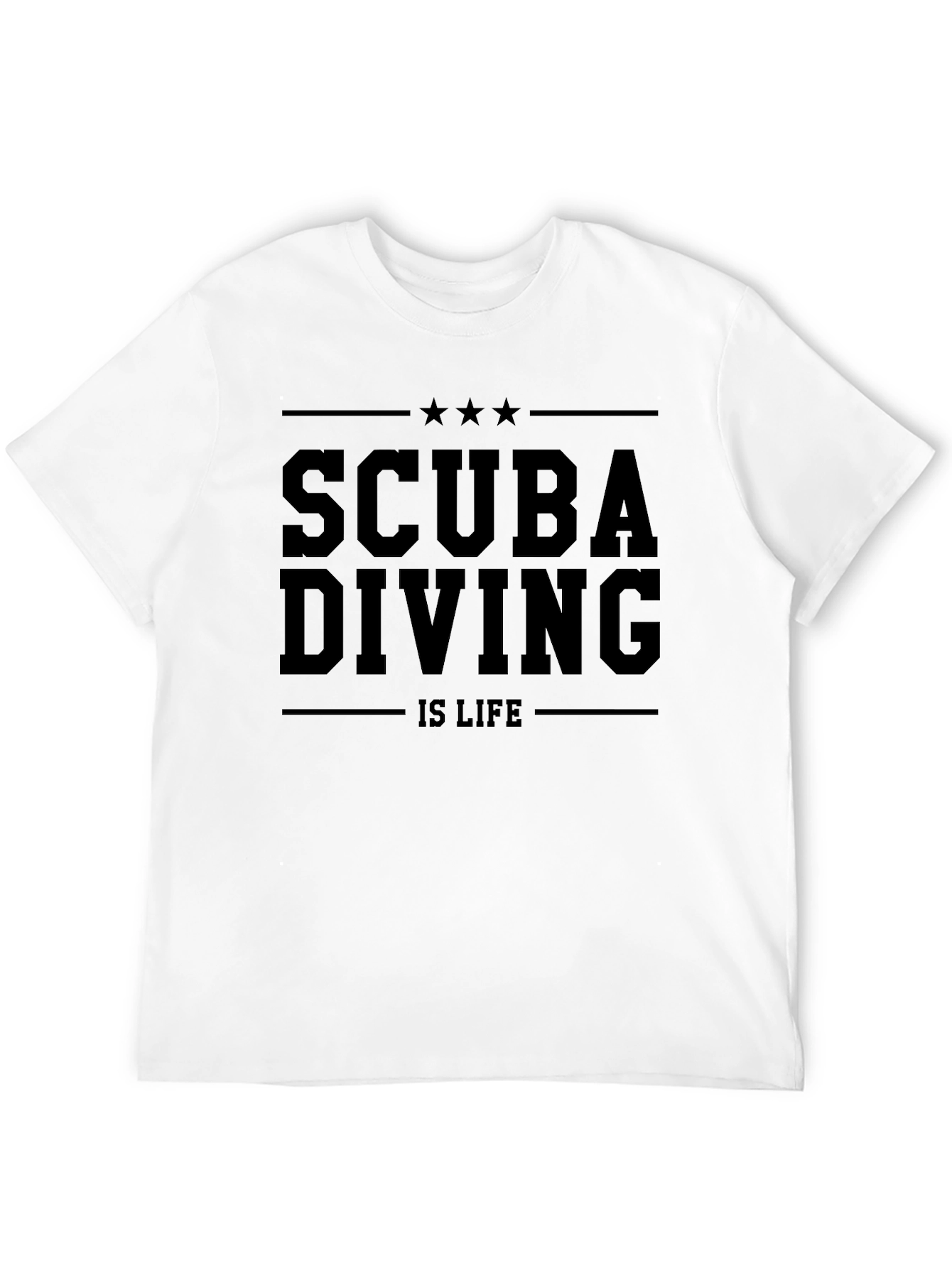Scuba Diving Is Life Black T-Shirt