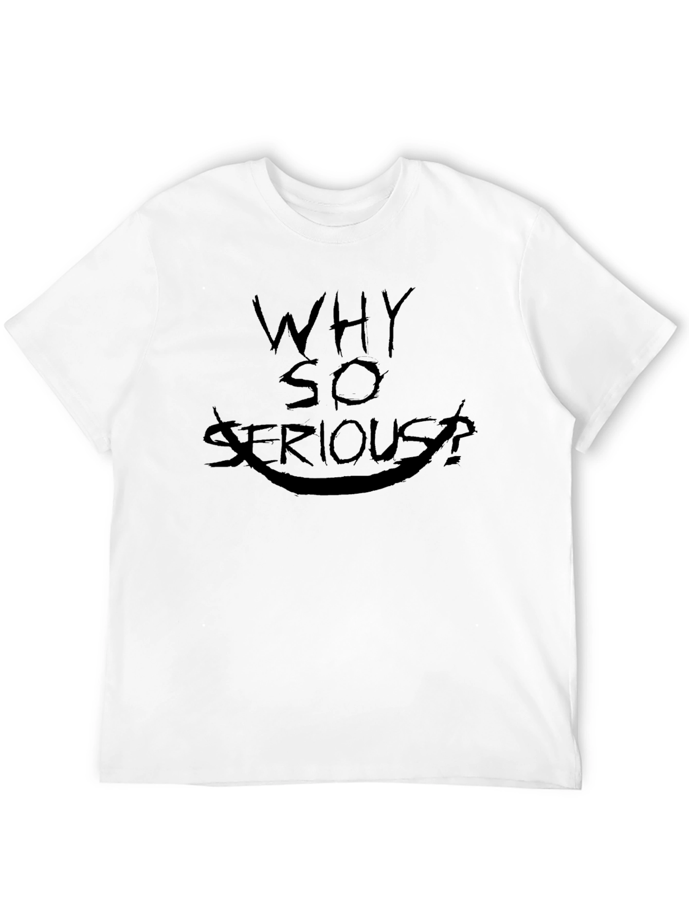 Why So Serious Joker Black Graphic Tee