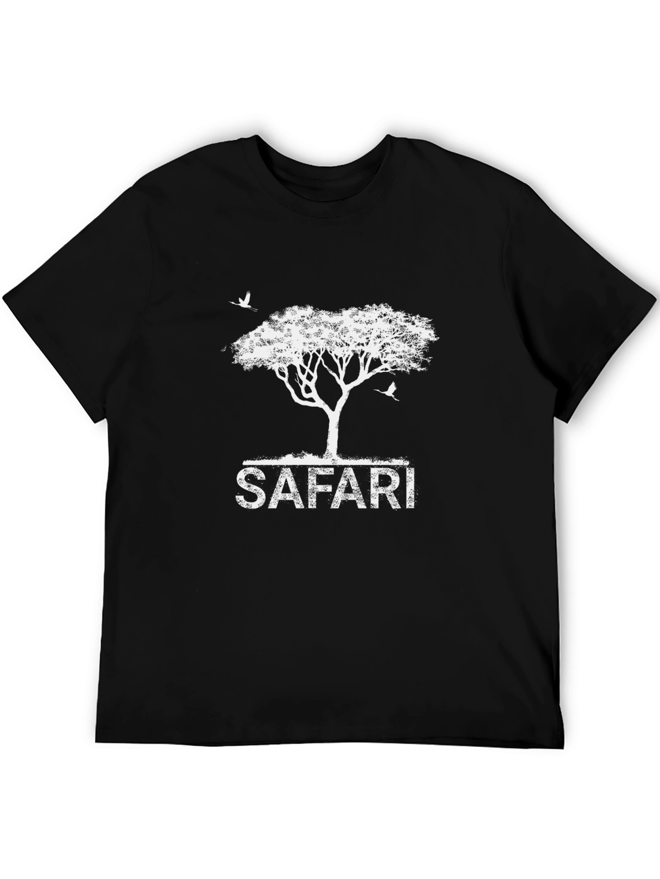 Safari Graphic Print Black T-Shirt