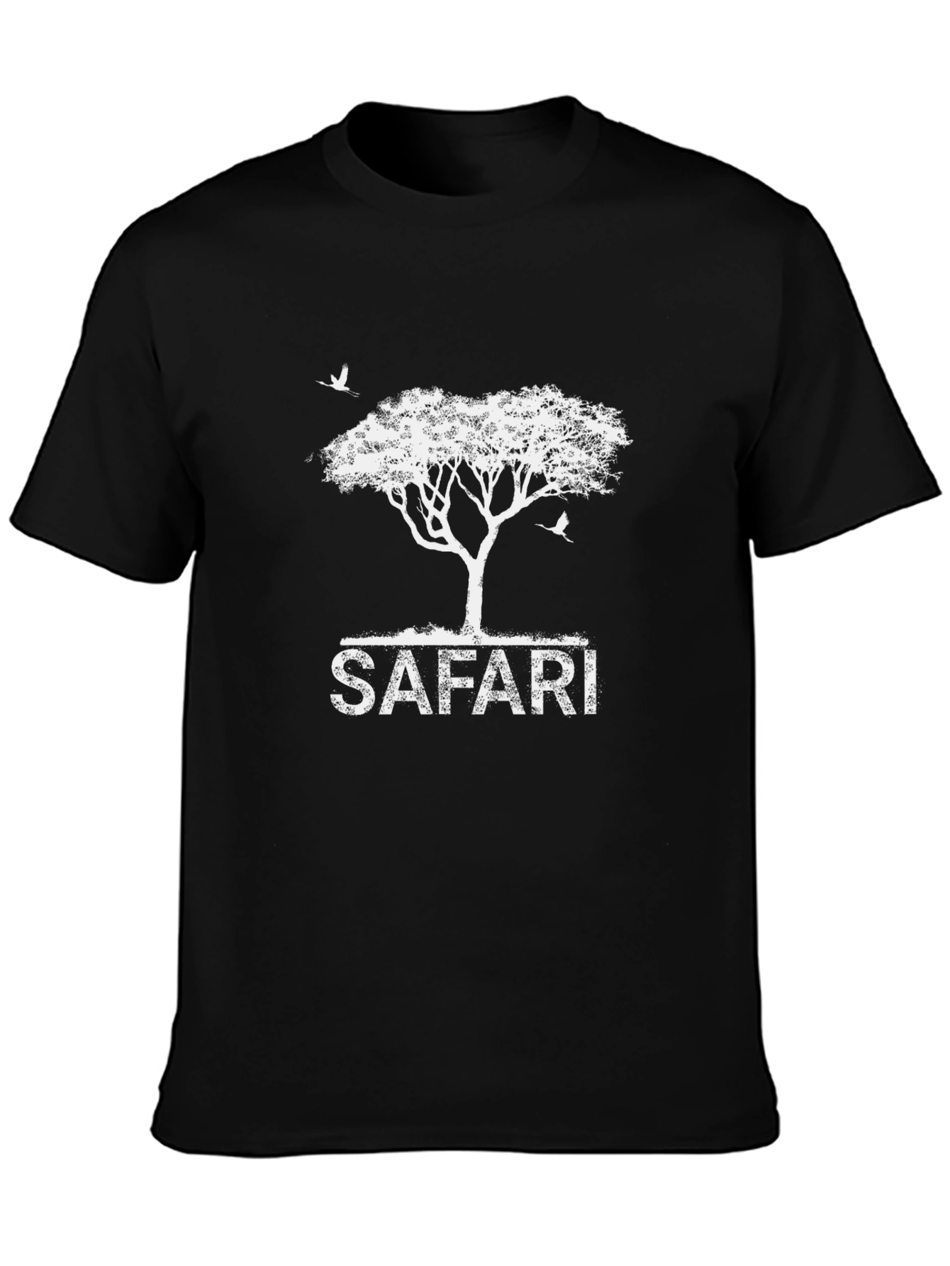 Safari Graphic Print Black T-Shirt