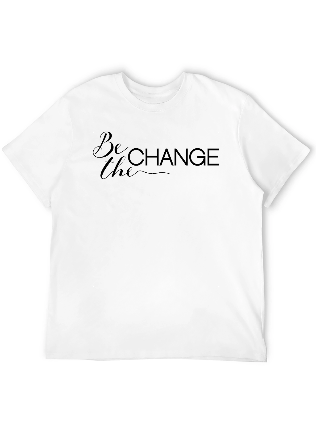 Be the Change Graphic Tee - Premium Black T-Shirt